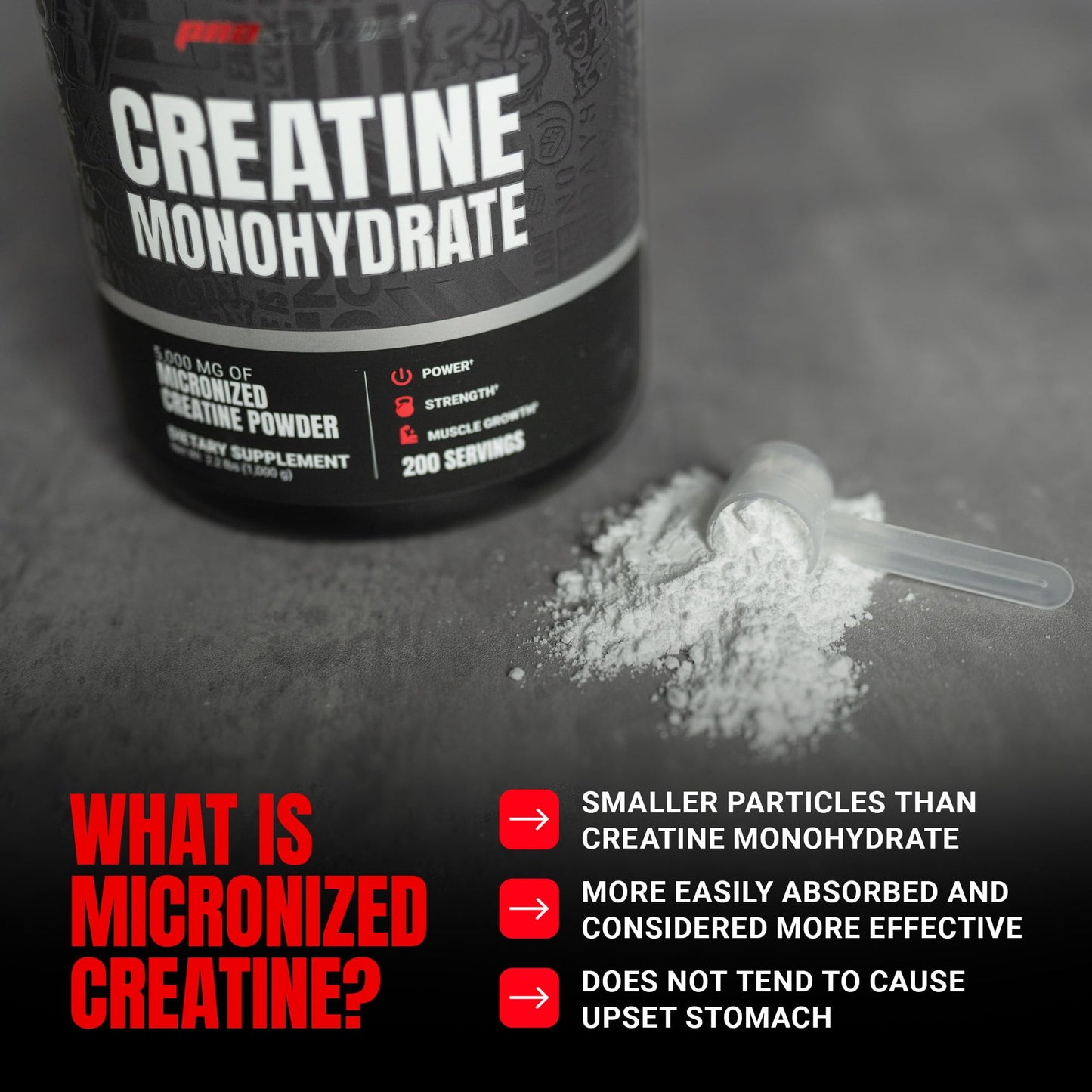 ProSupps Creatine Monohydrate Powder, 200 Servings