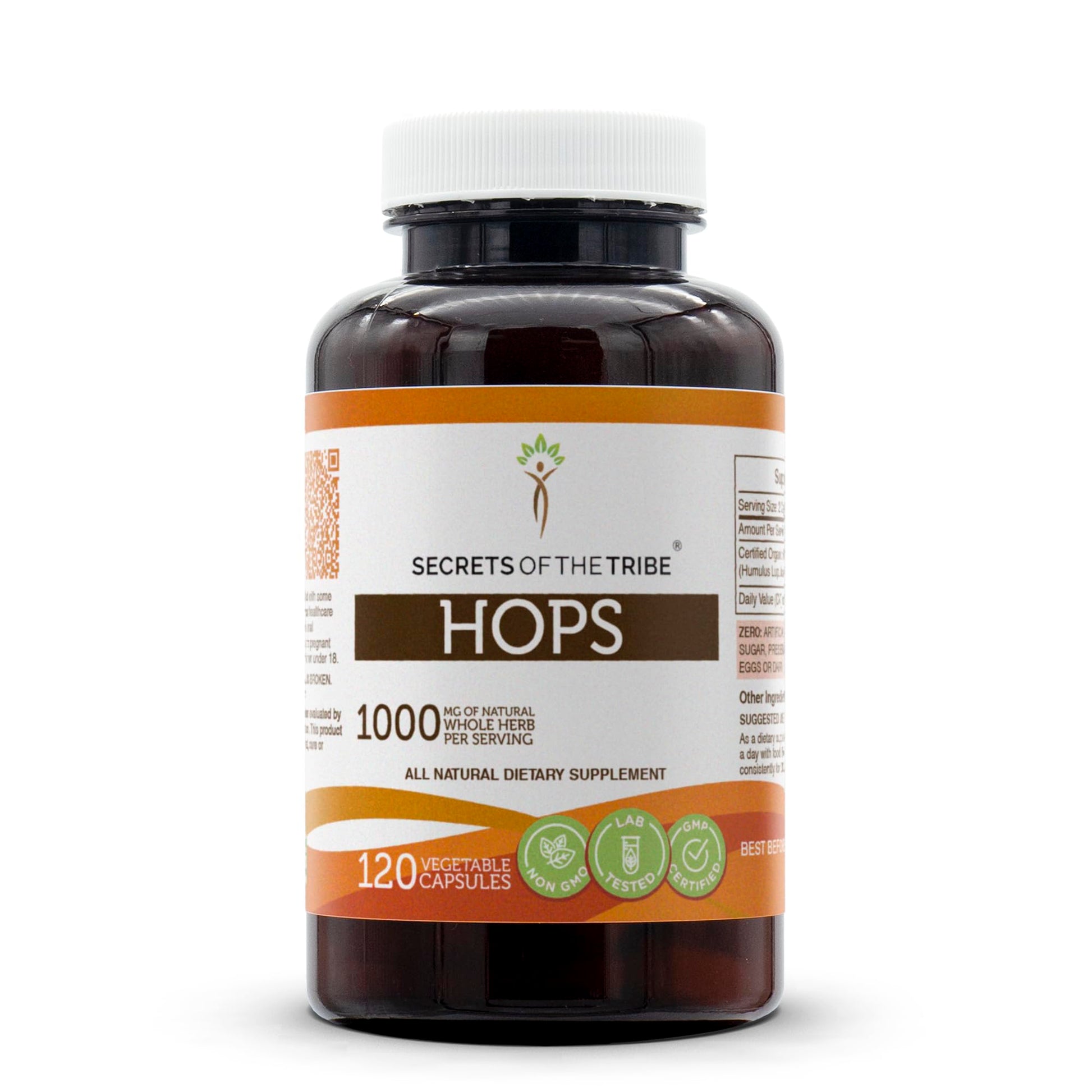 Secrets of the Tribe Hops Capsules 120 Count