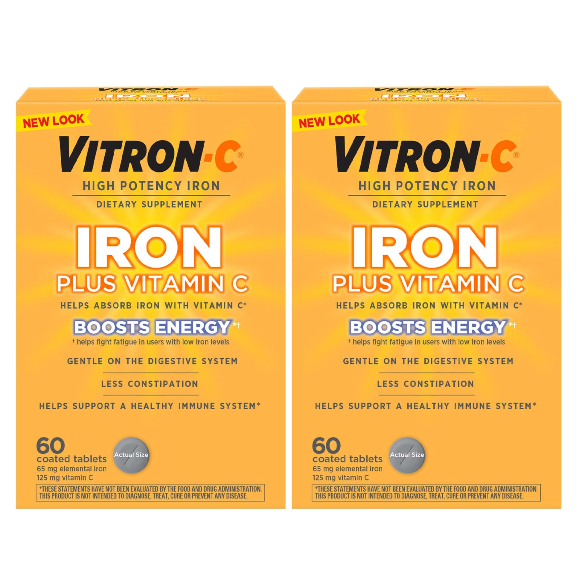 Vitron-C Iron Supplement Tablet, 120 Count