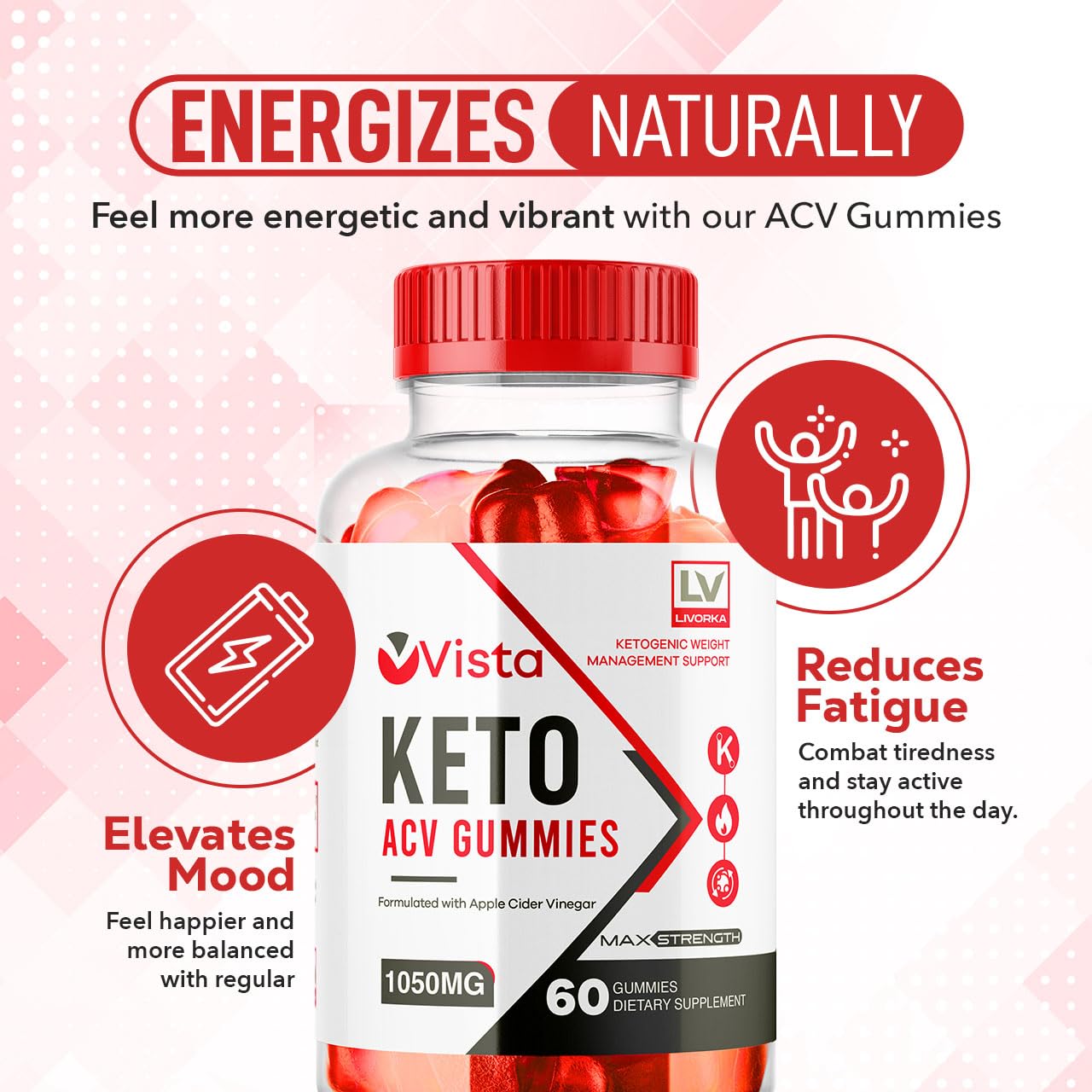 LIVORKA Vista ACV Gummies 300 Gummies