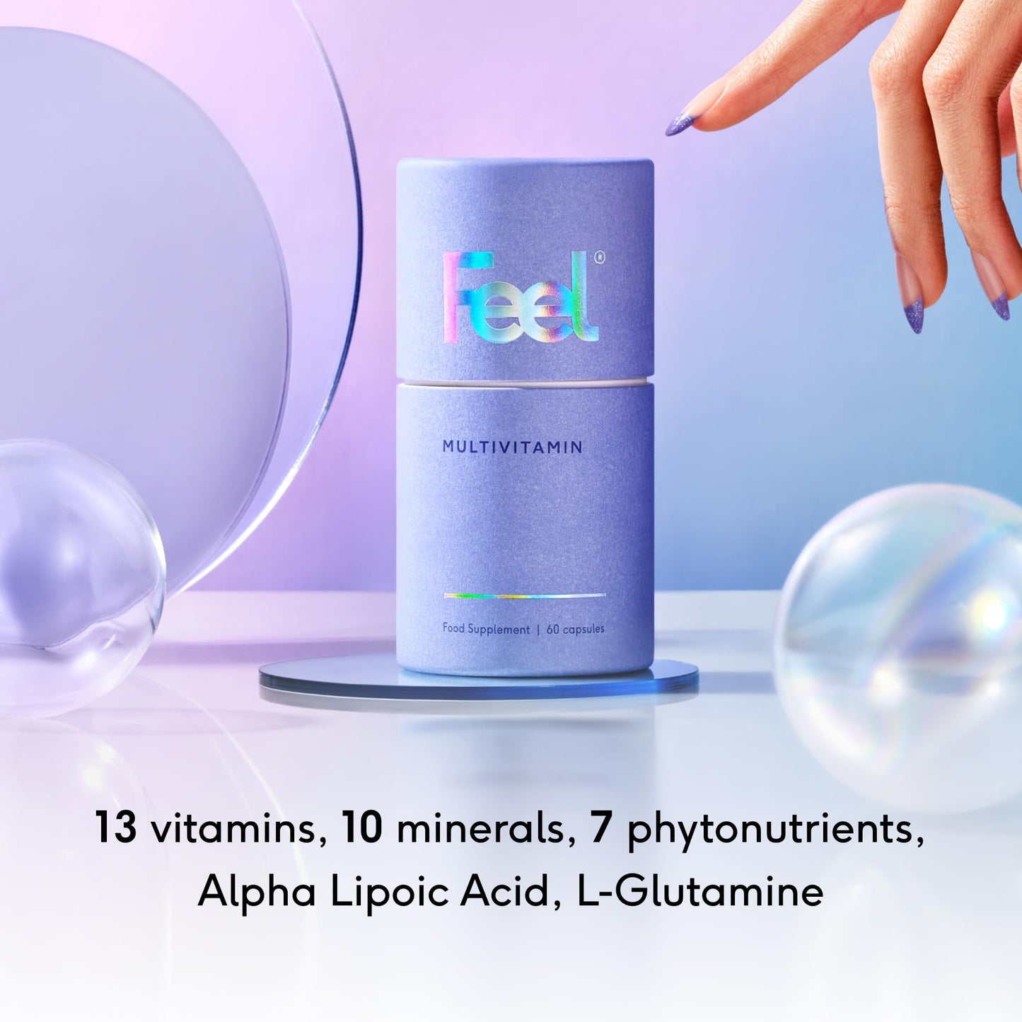 FEEL Daily Multivitamin with 32 Active Ingredients 60 Capsules