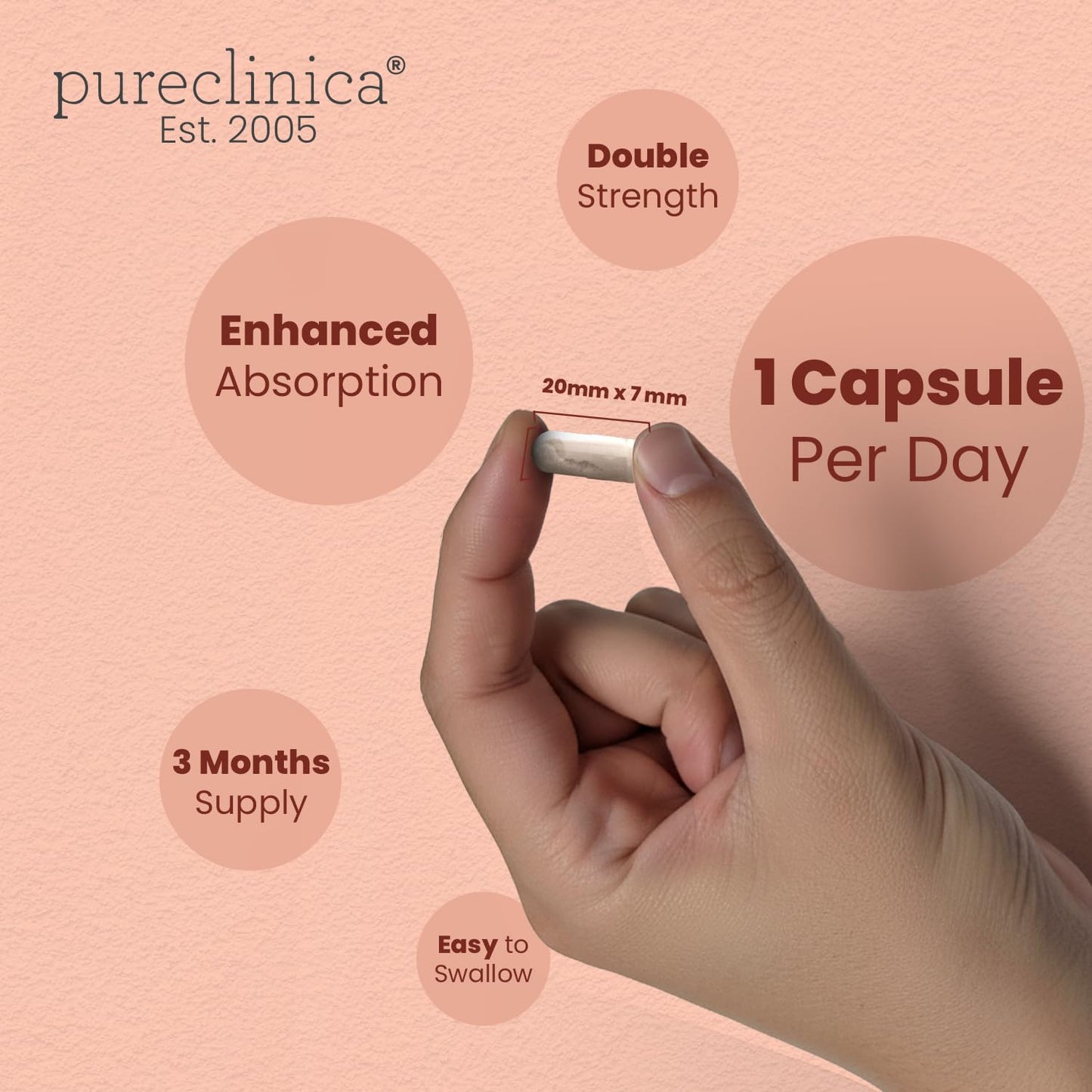 Pureclinica Nattokinase 4,000 FU Capsules, 120 Capsules