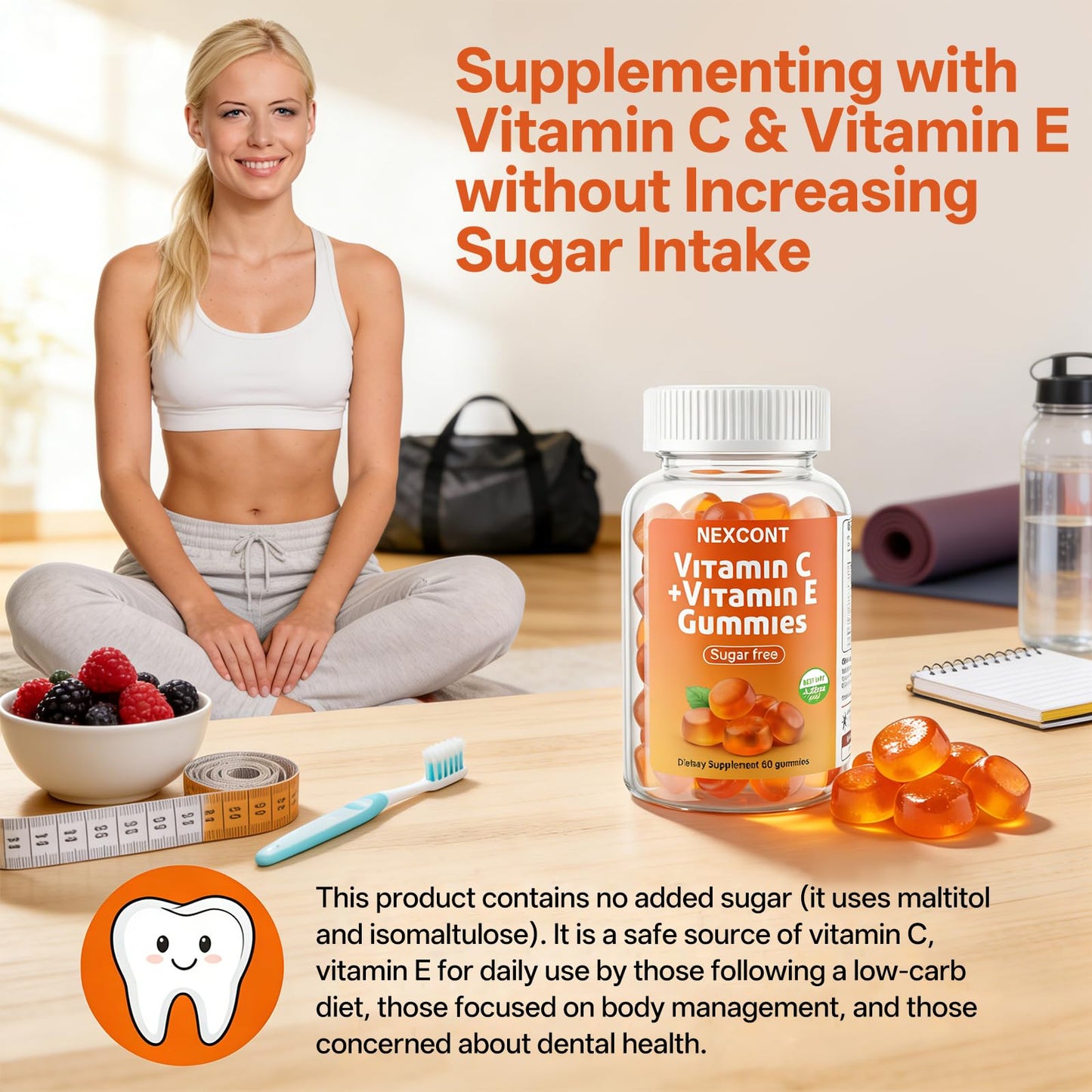 Oopeatol Vitamin C Gummies 60 Count