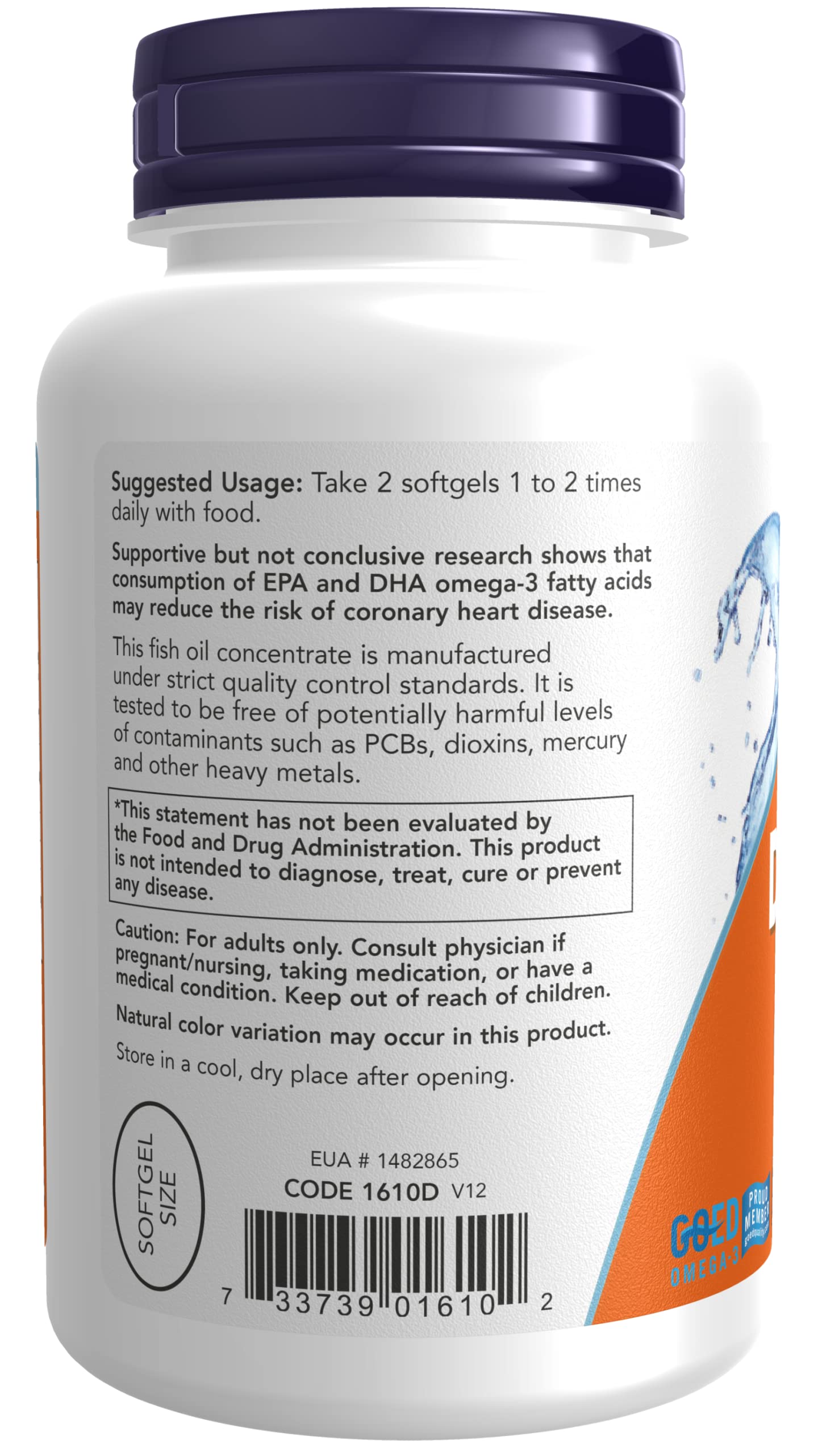 NOW Foods DHA-250 Softgels, 240 Softgels