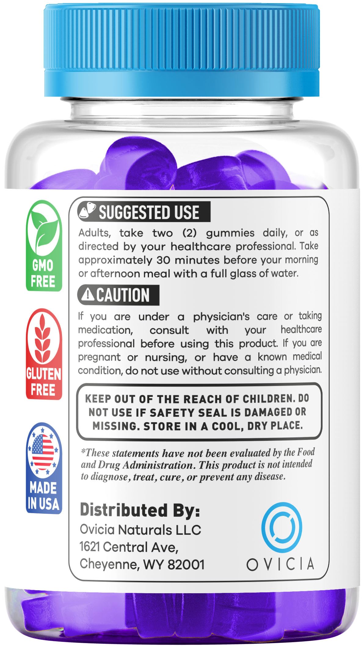 OVICIA Boost TRT Max Gummies 120 Gummies