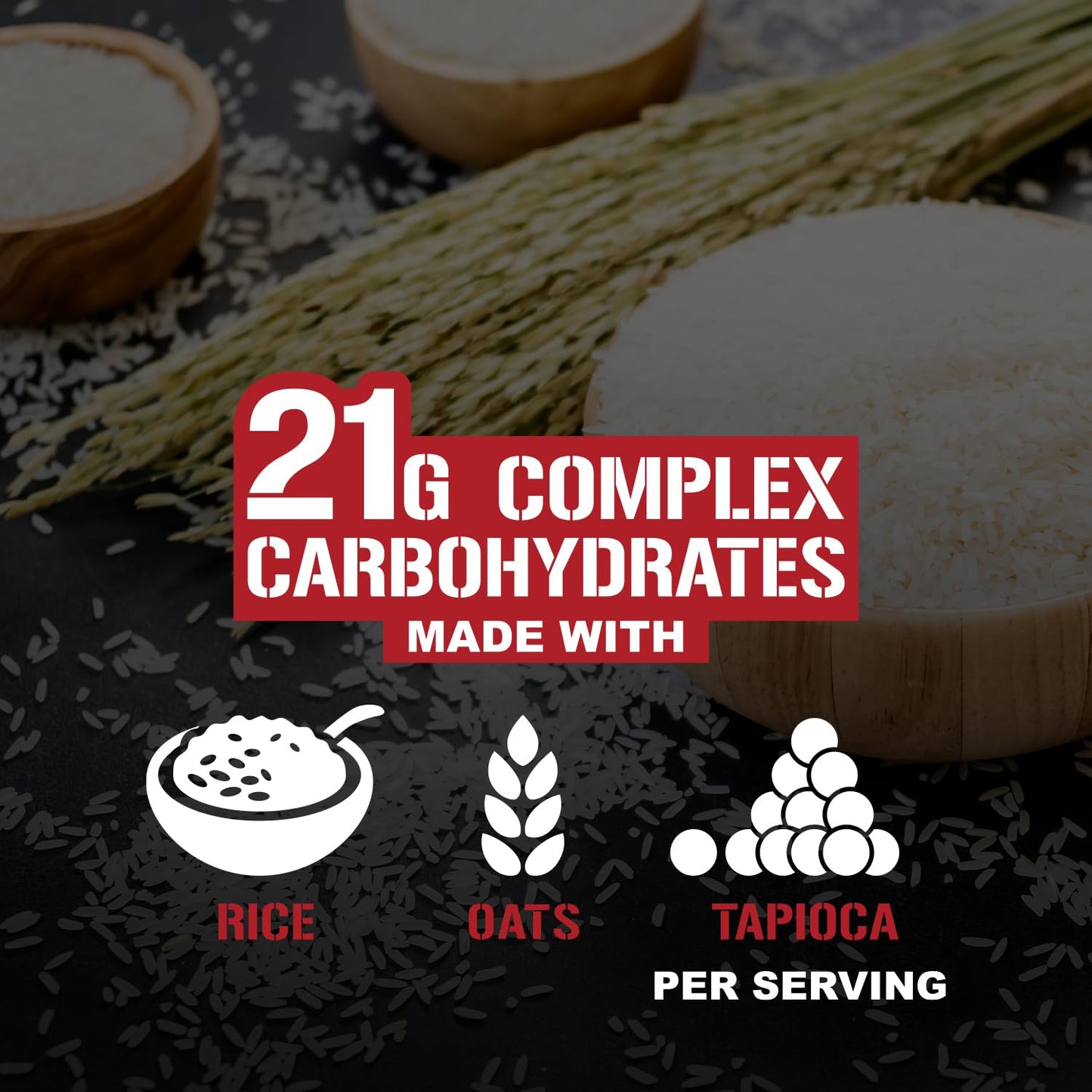 5% Nutrition Rich Piana Real Carbs Rice with Real Food Complex Carbohydrates Powder, 40 Servings, Cocoa Heaven