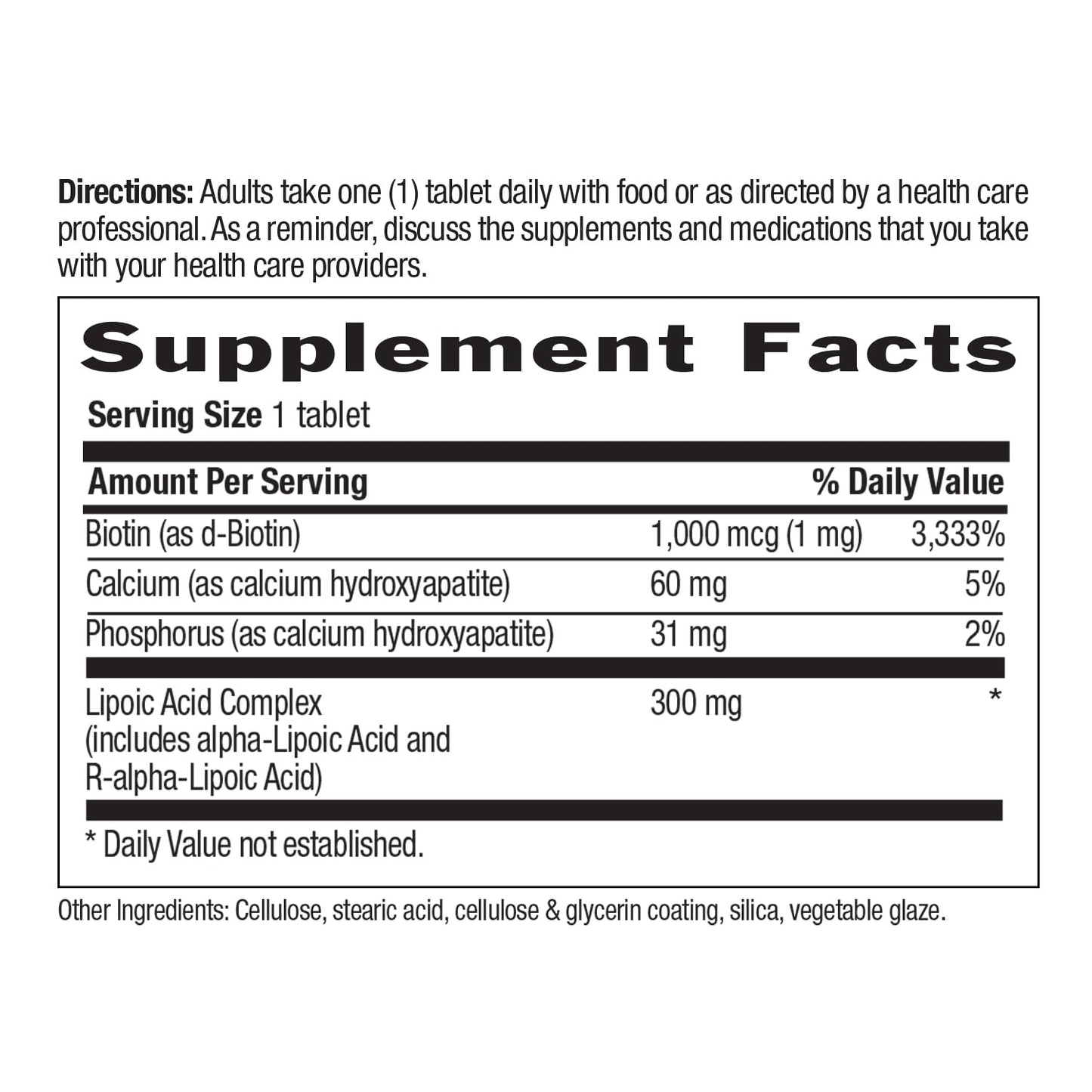 Country Life R-Alpha Lipoic Acid Complex 300mg - Alpha-Lipoic Acid 270mg & R-Lipoic Acid 30mg - Antioxidant Support, 60 Tablets