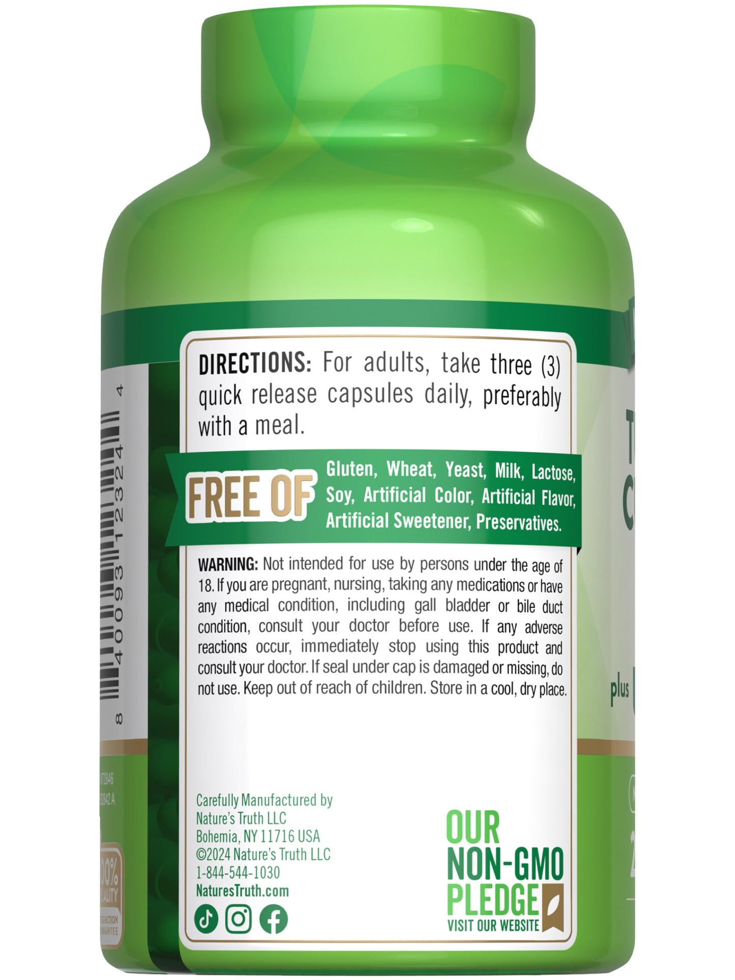 Nature's Truth Turmeric Curcumin Complex Capsules, 200