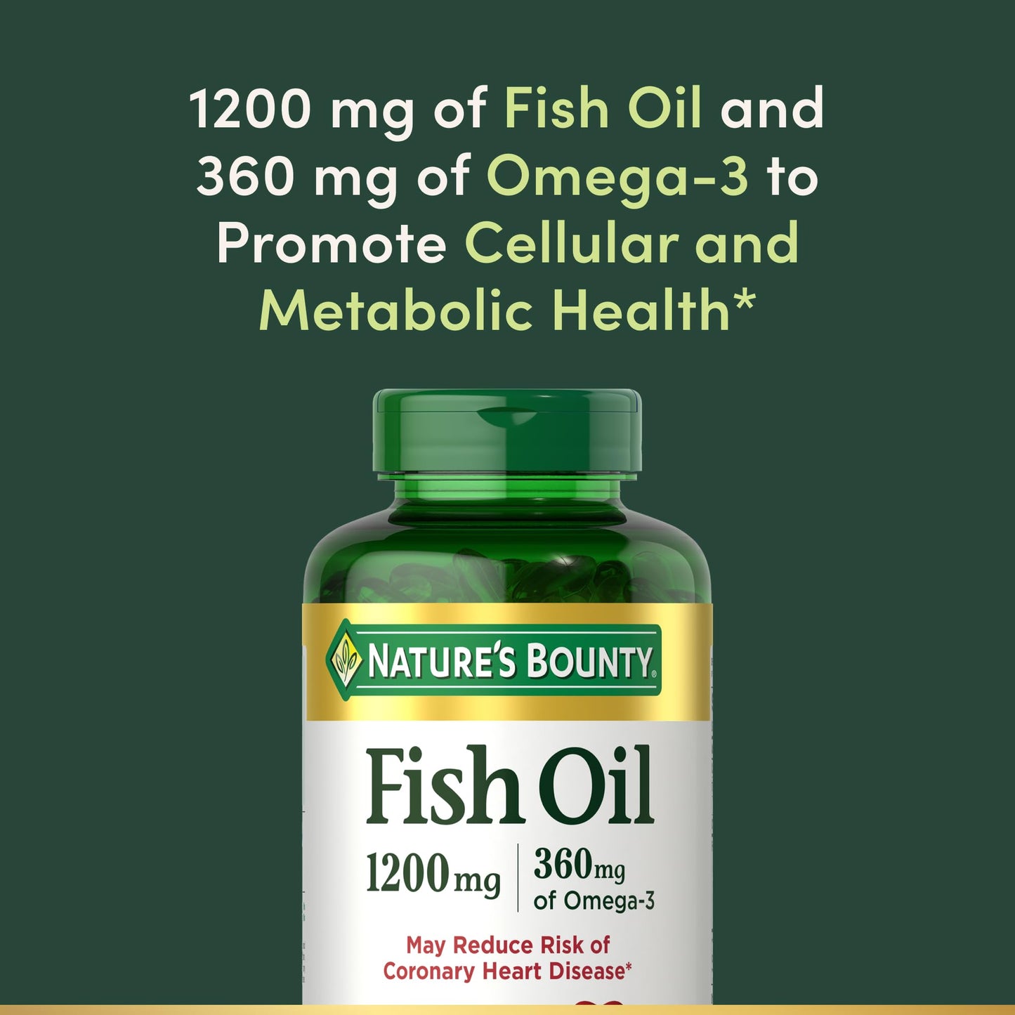 Nature's Bounty Fish Oil Rapid Release Softgels 320 Count