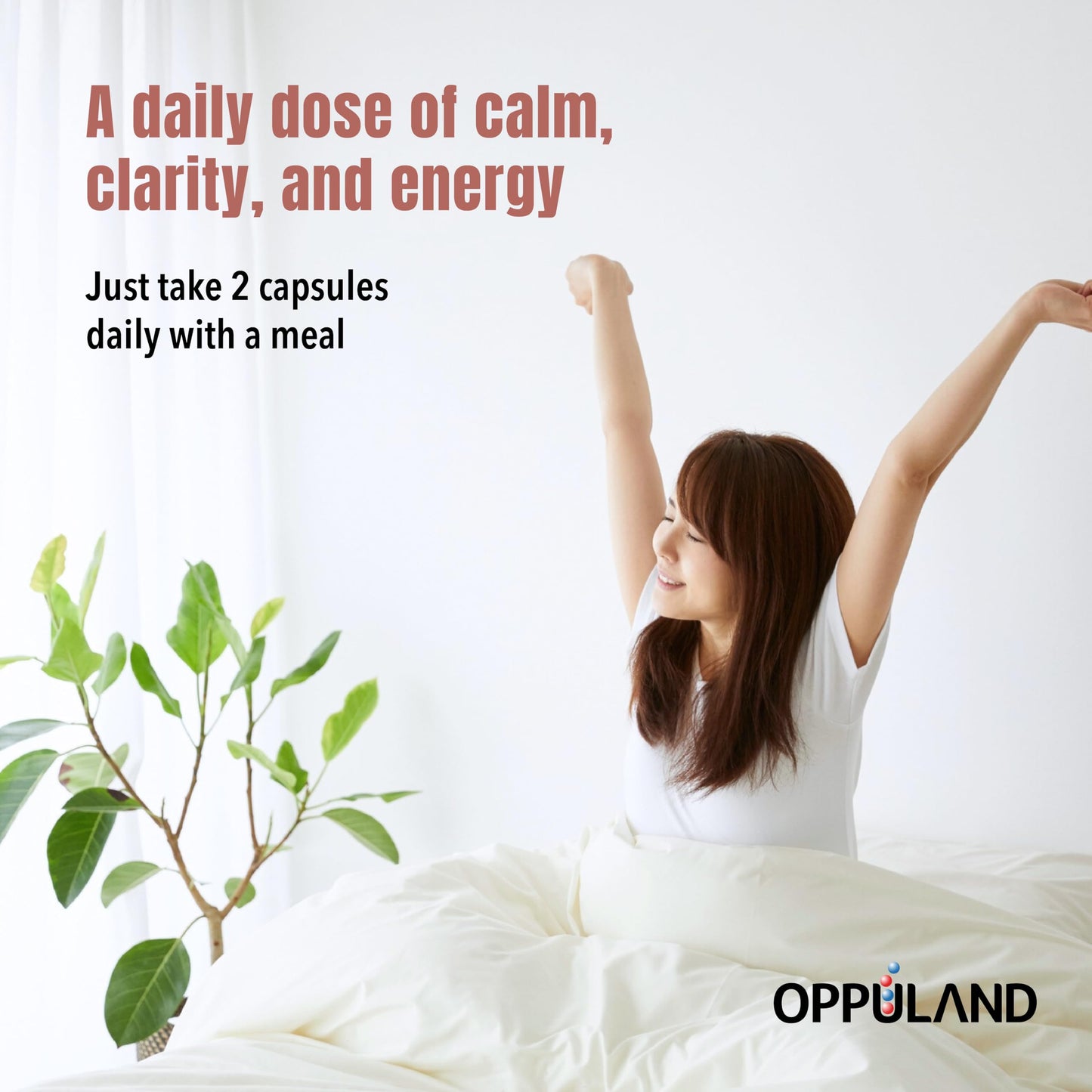 Oppuland Triple Magnesium Complex Supplement 400mg with Citrate, Malate & Glycinate Capsule 120 Count