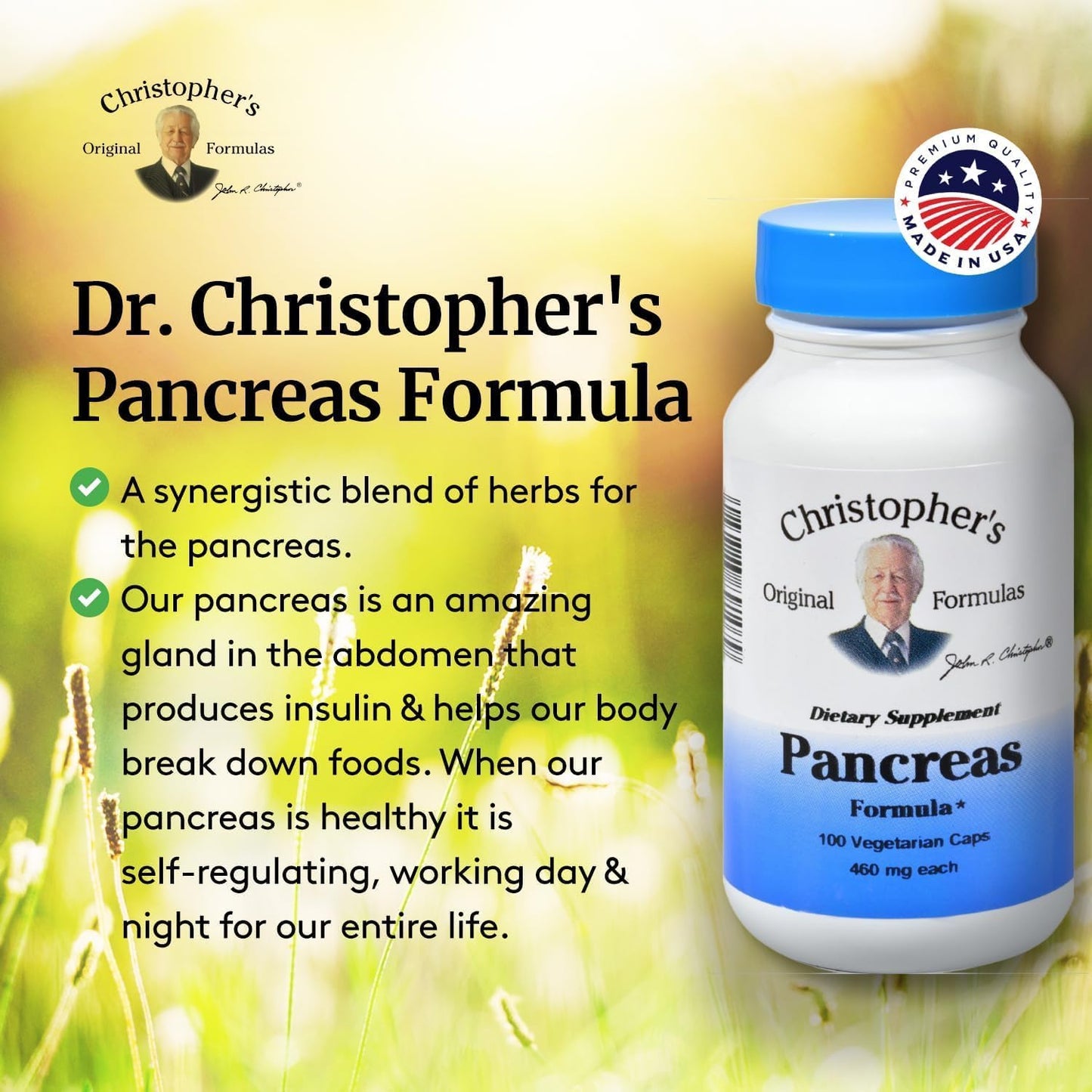 Christopher's Original Formulas Pancreas Formula Capsule 1