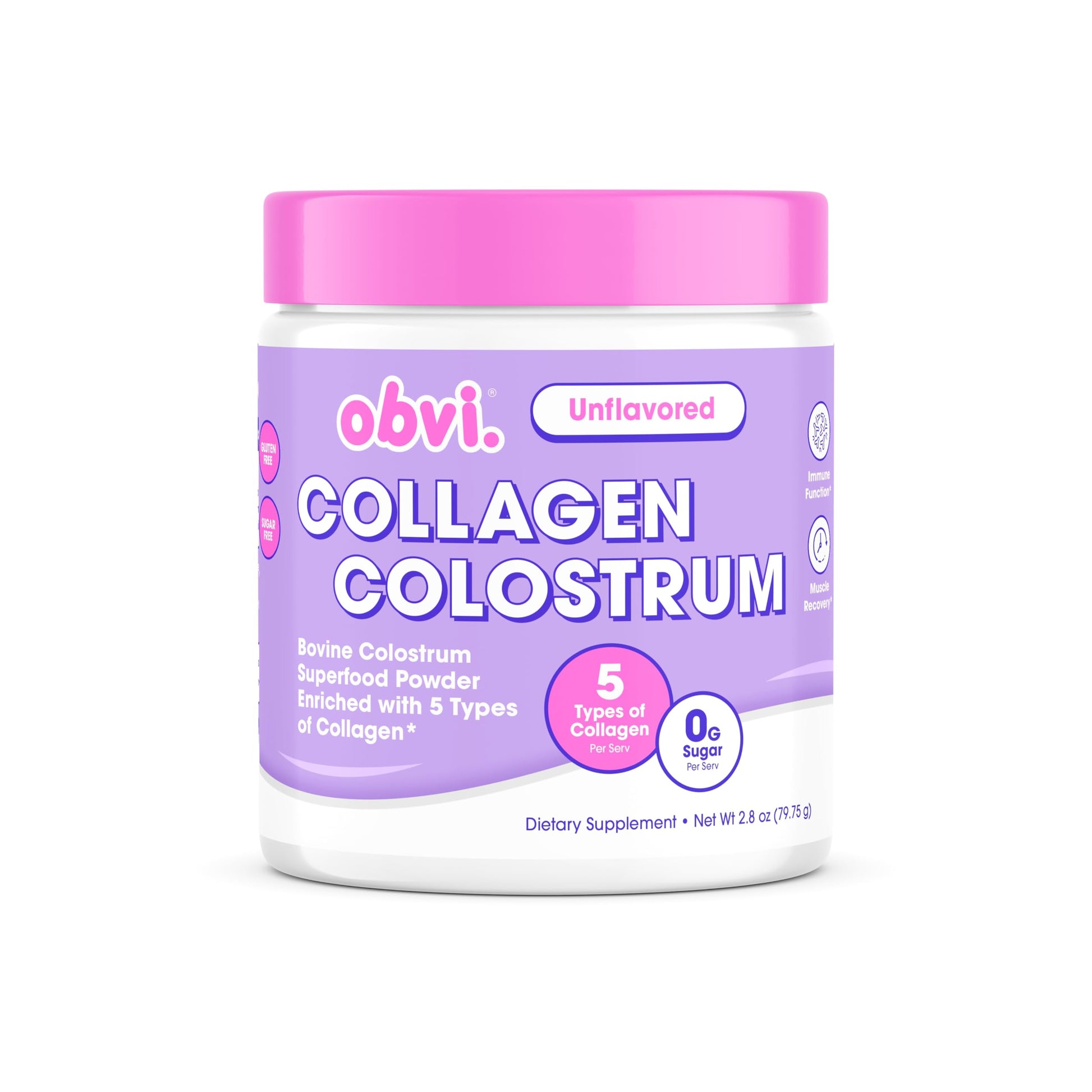 Obvi Collagen Colostrum Powder, 2.8 oz