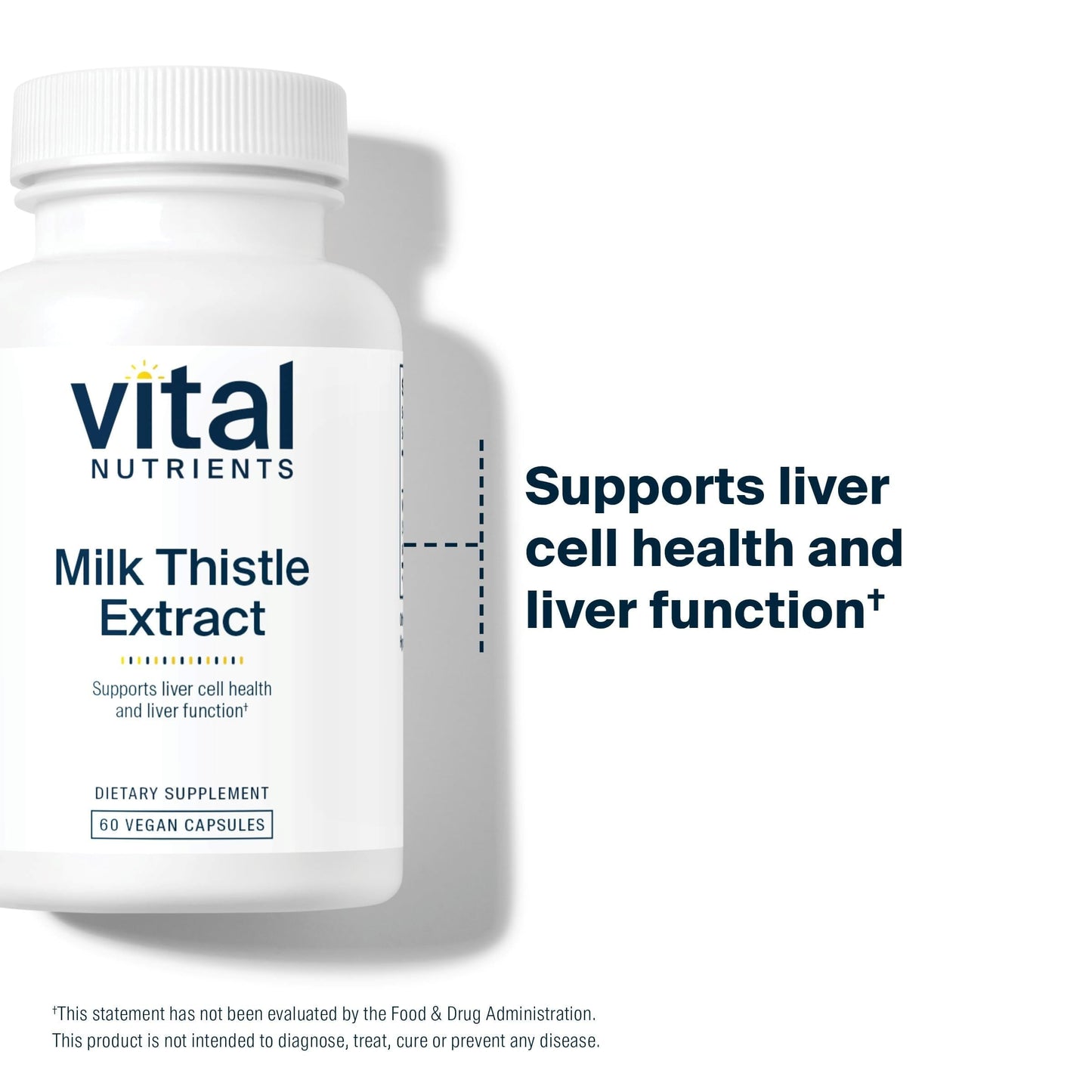 Vital Nutrients Milk Thistle Extract 250mg Capsules, 60 Count