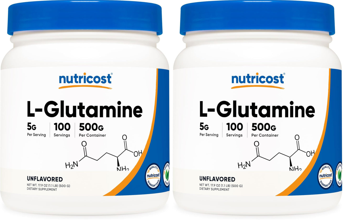 Nutricost L-Glutamine Powder 35.2 oz (Pack of 2)