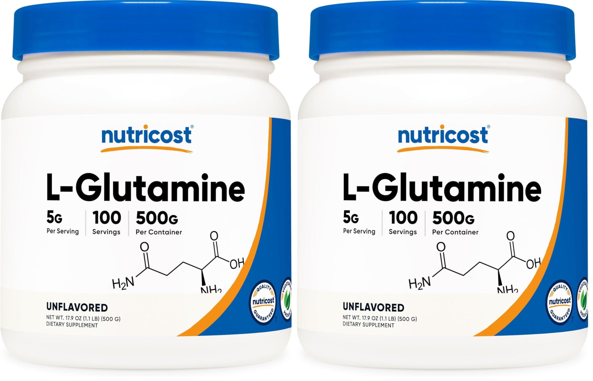Nutricost L-Glutamine Powder 35.2 oz (Pack of 2)