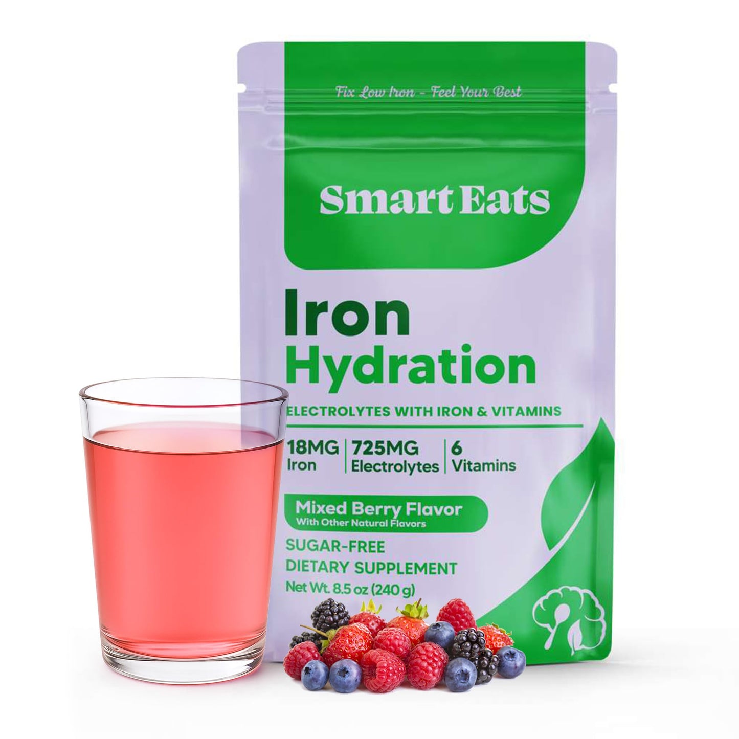 Smart Eats Iron + Electrolyte Powder 8.5 oz