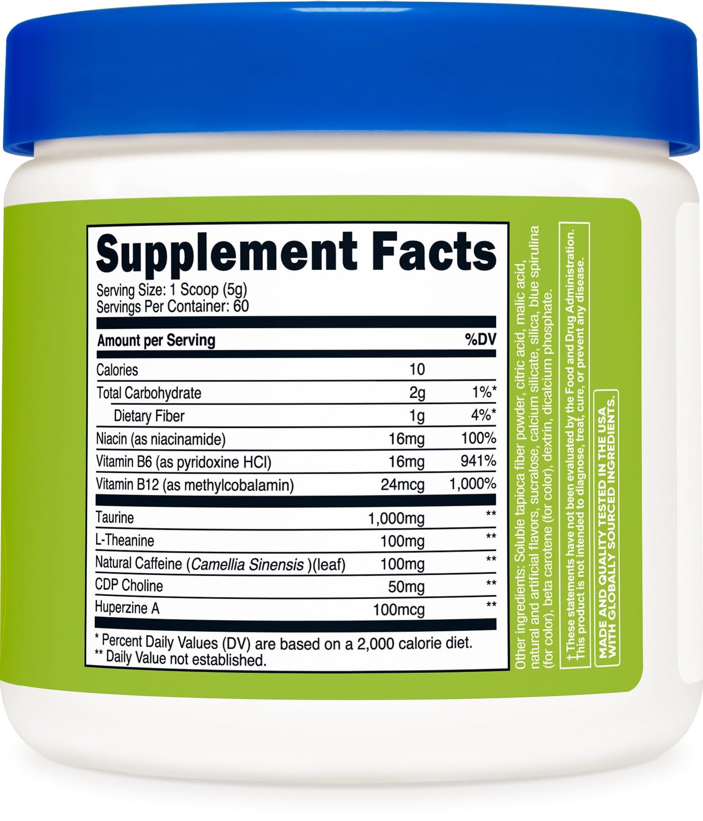 Nutricost Energy Complex Powder 10.9 Ounce