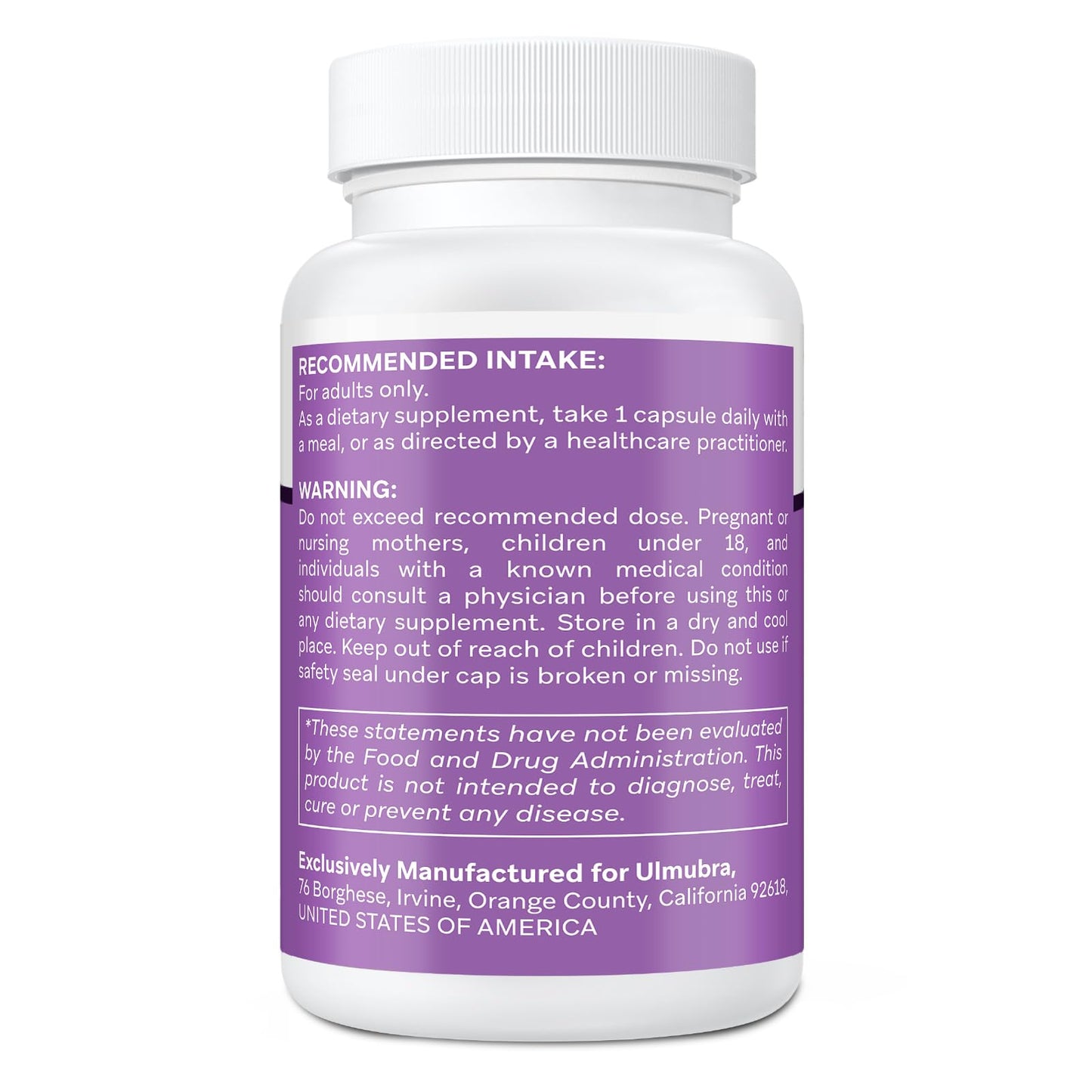 Ulmubra Liposomal Saffron Supplements 88.5 mg Capsules, 60 Count