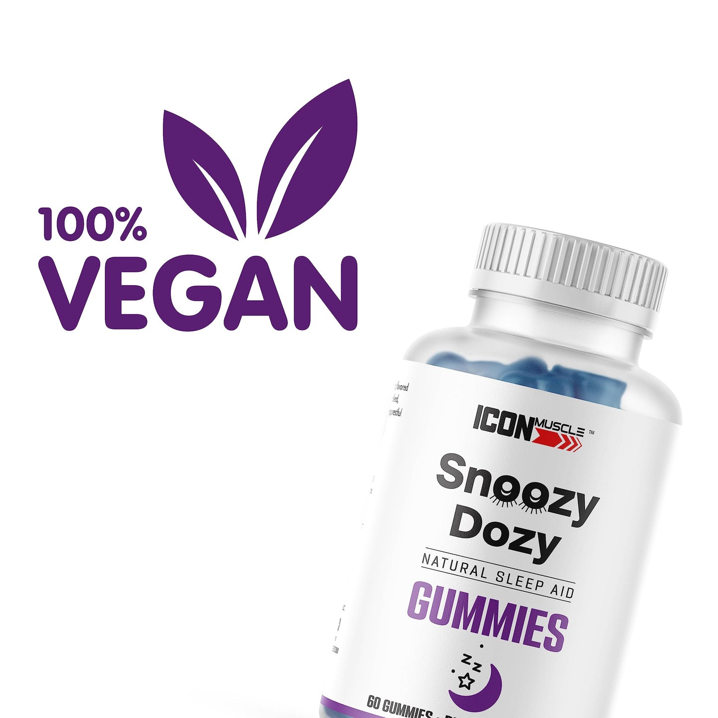 Icon Muscle Snoozy Dozy Gummies 60 Count