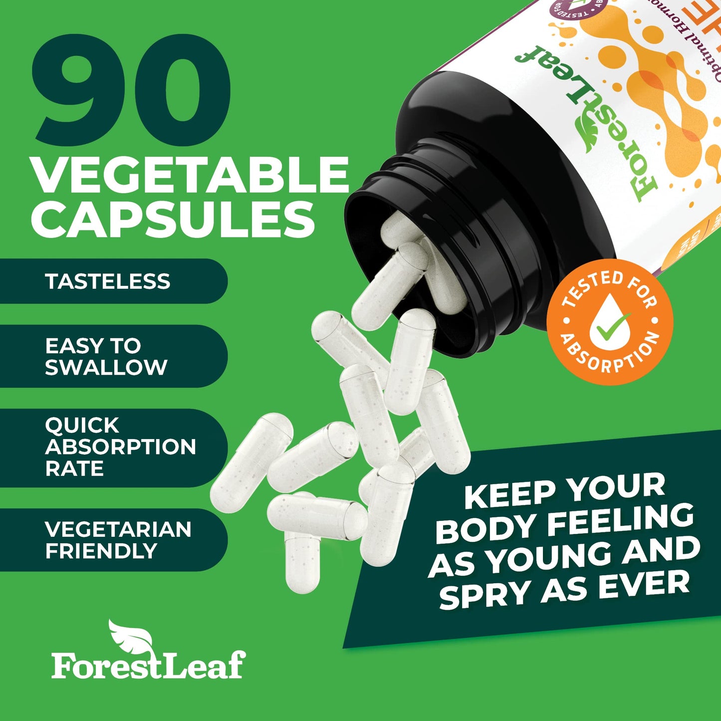 ForestLeaf DHEA 100mg Capsule 90 Count