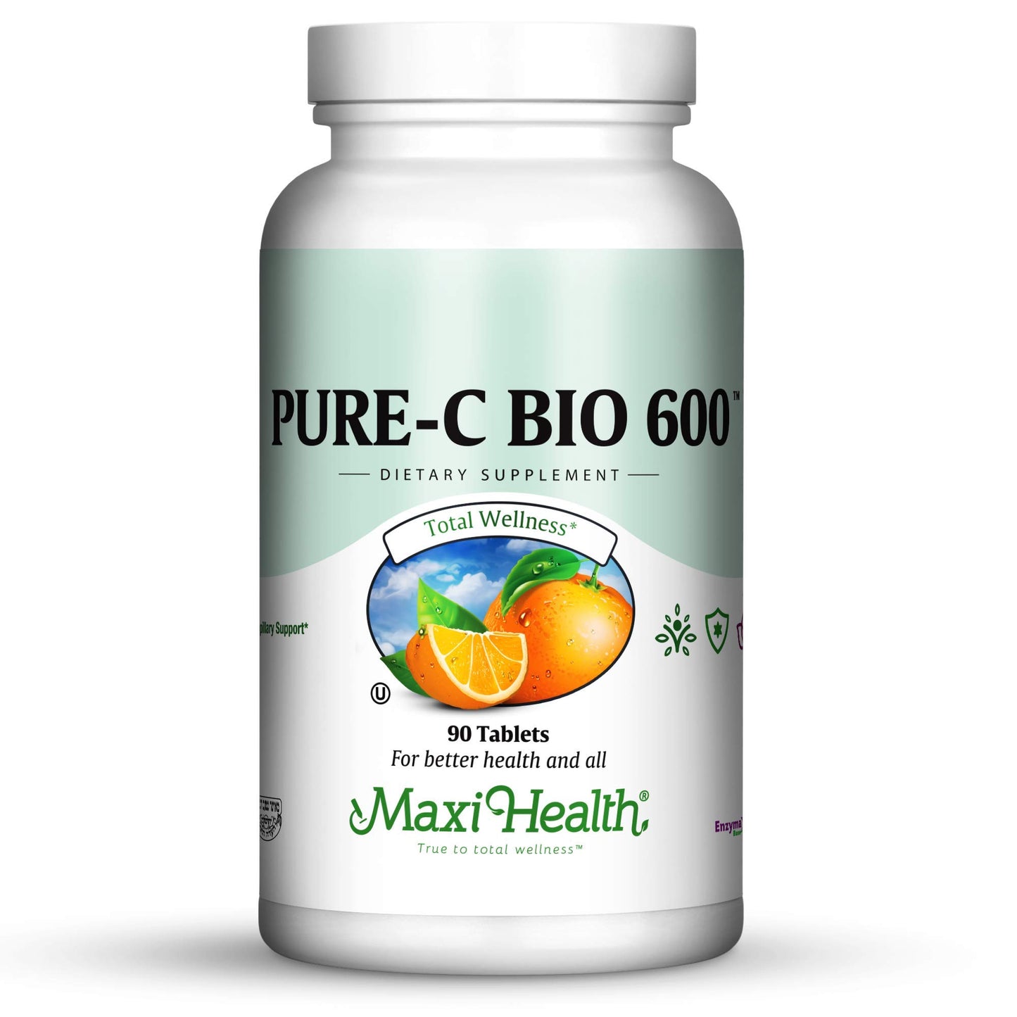Maxi Health Vitamin C Complex 600 mg Supplement Tablets, 90 Count