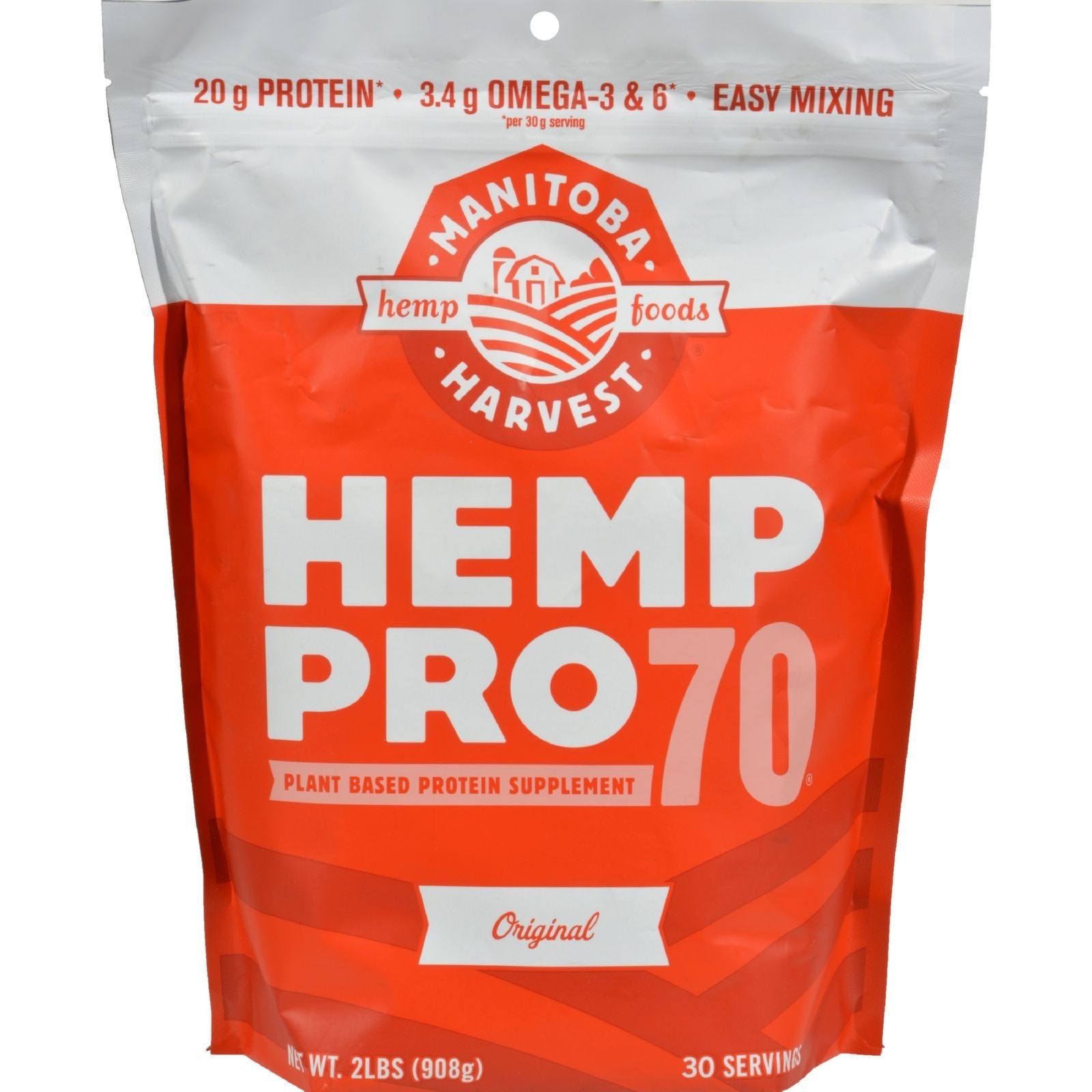 Manitoba Harvest Hemp Pro 70 Protein Powder, 32 oz, 1 Count