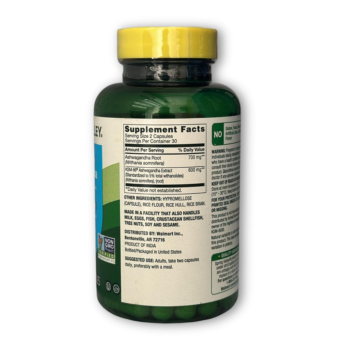 Fusion Shop Store Ashwagandha KSM-66 1300mg Capsules, 60 Capsules