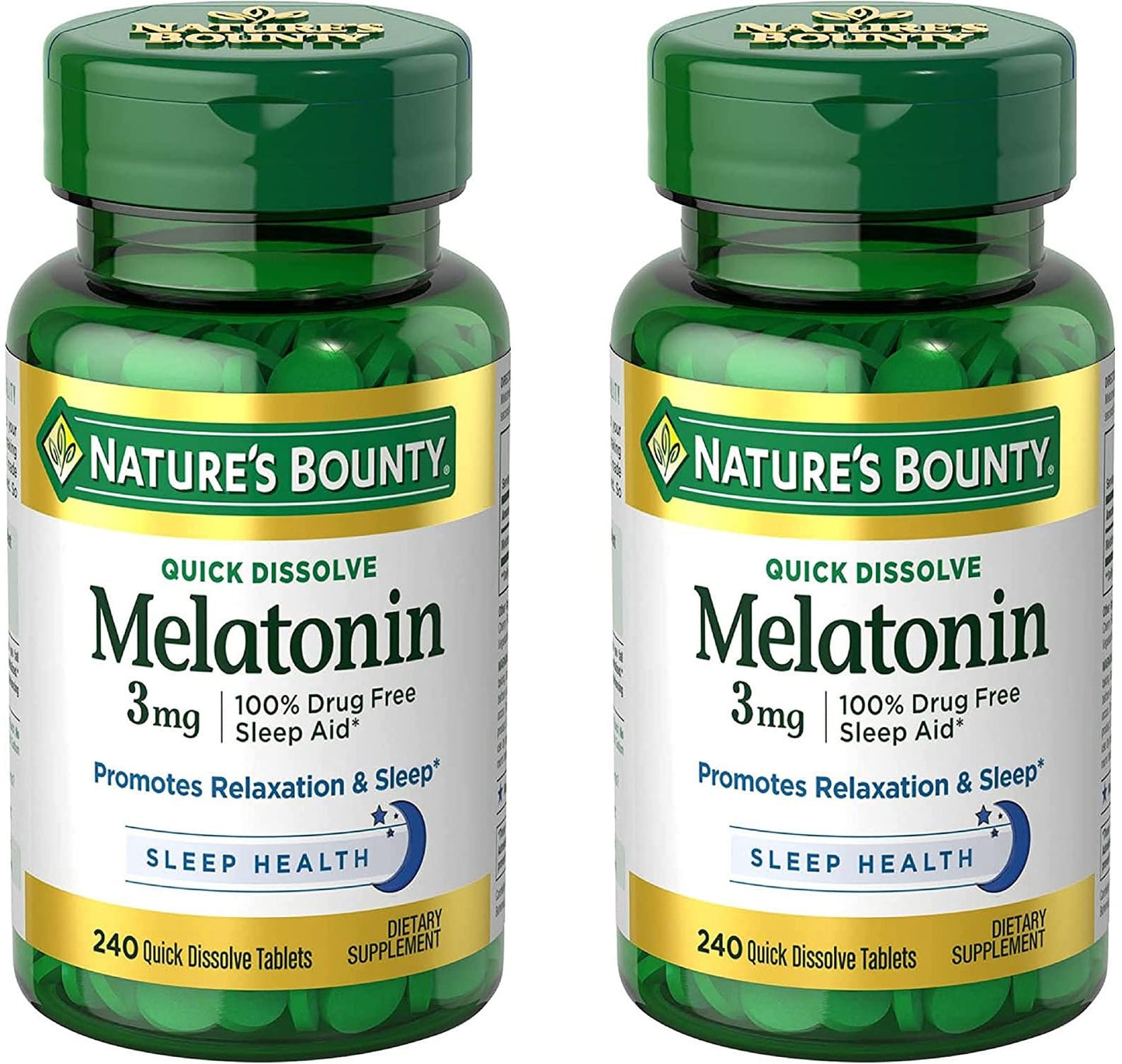 Nature's Bounty Melatonin 3mg Tablet, 480 Tablets