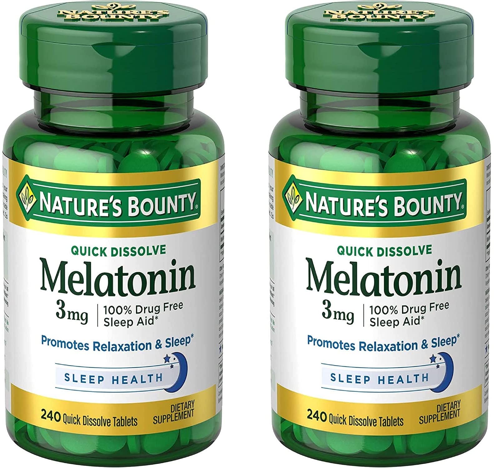 Nature's Bounty Melatonin 3mg Tablet, 480 Tablets