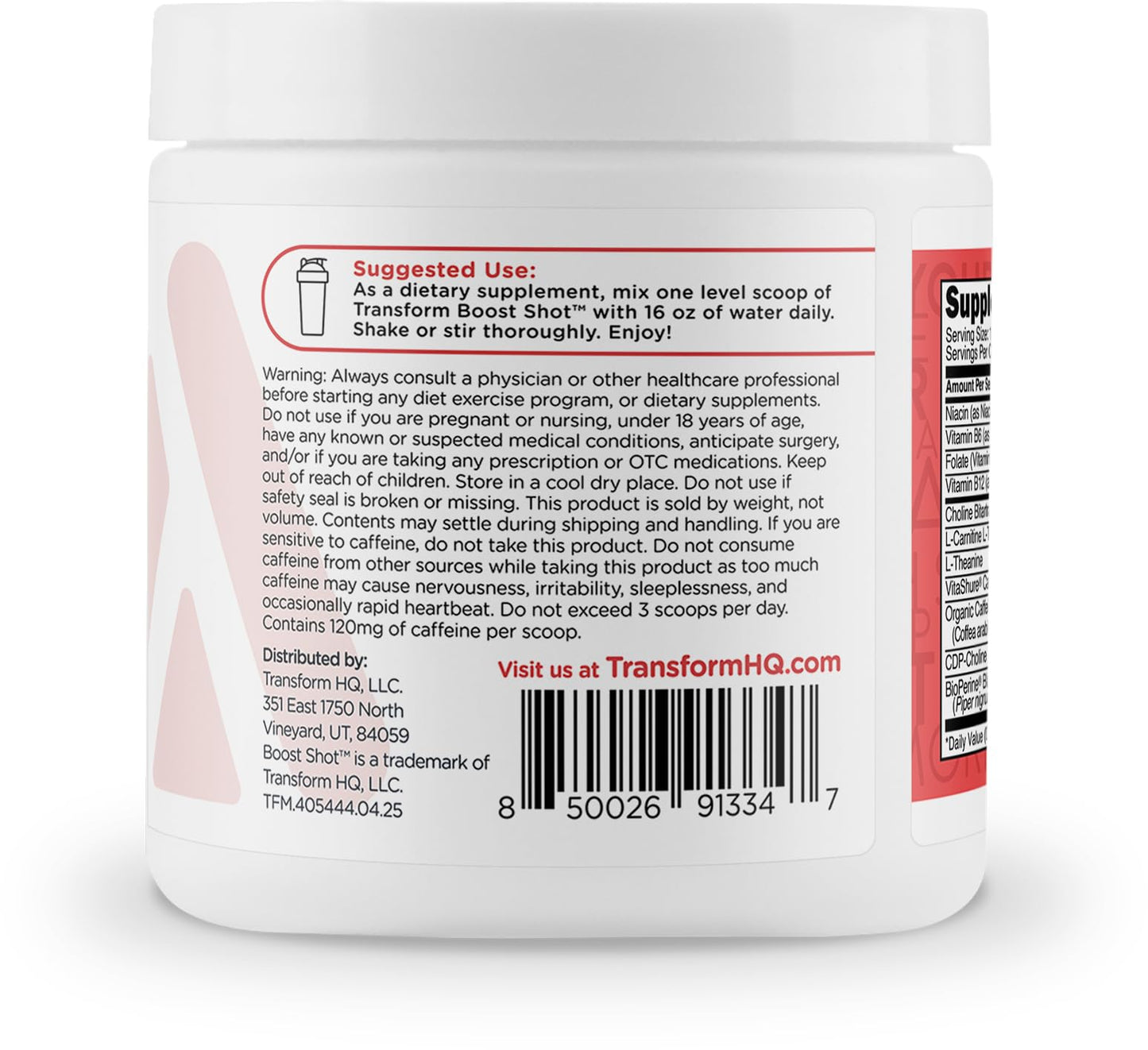 TransformHQ Energy & Focus Powder 4.2 Ounce