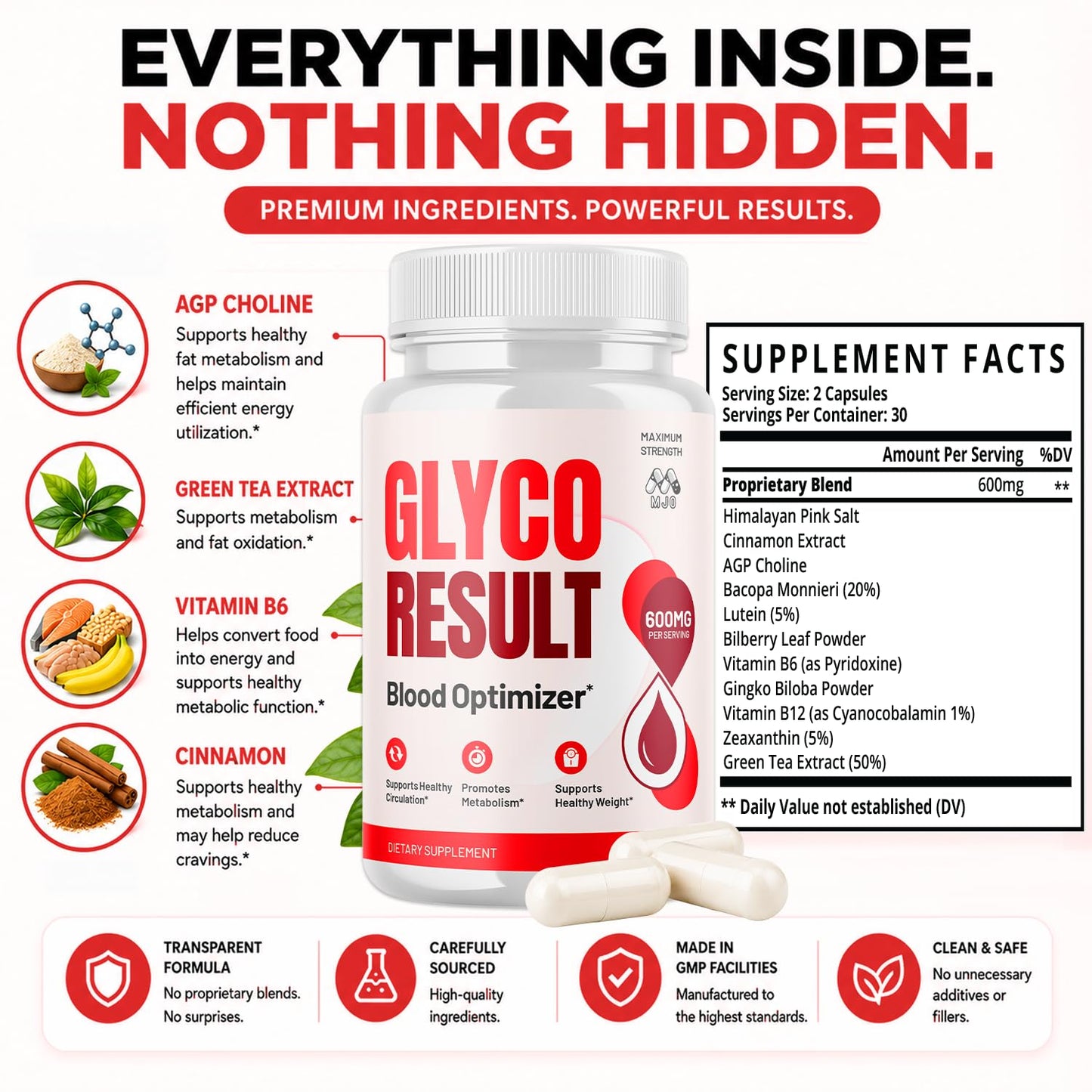 MJO Glyco Result 180 Capsules