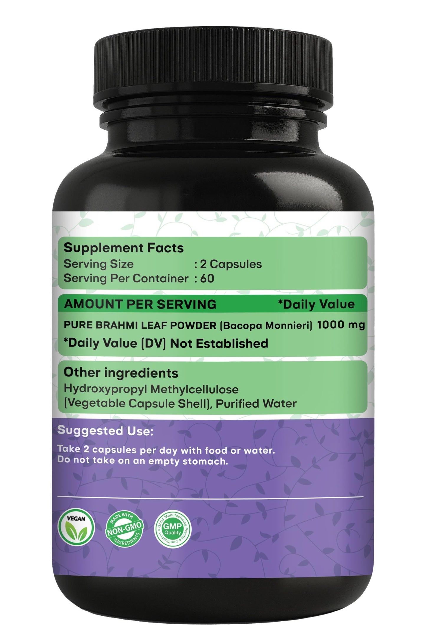 Biliv Naturals Bacopa Monnieri 120 Capsules