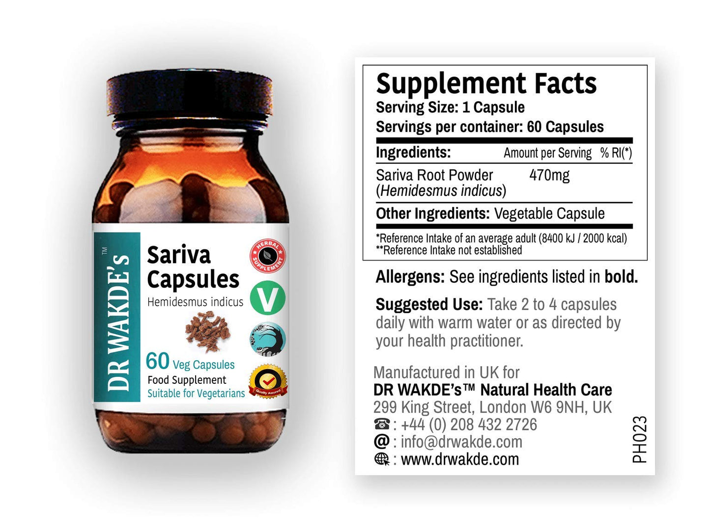 DR WAKDE'S Sariva Capsules 60 Capsules