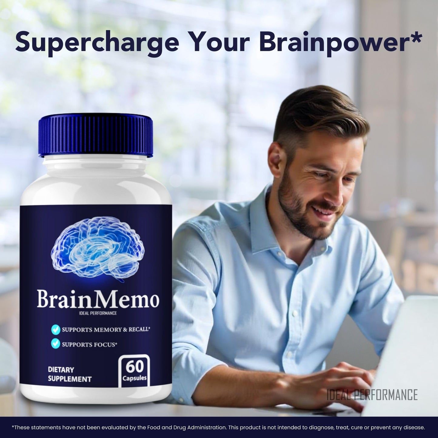 IDEAL PERFORMANCE Brain Memo Capsules, 120 Capsules
