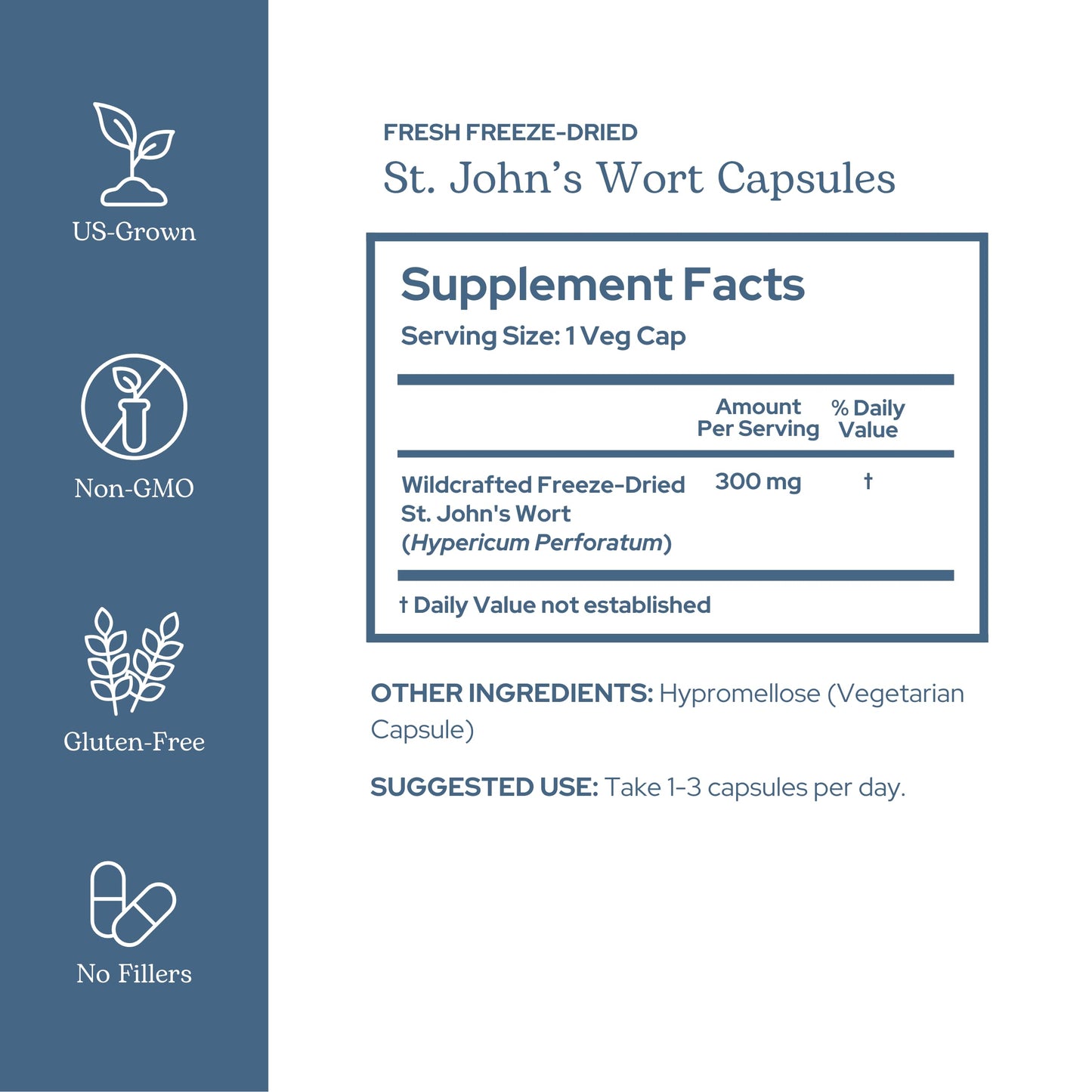 Eclectic Institute St. John's Wort Capsules 120 Count