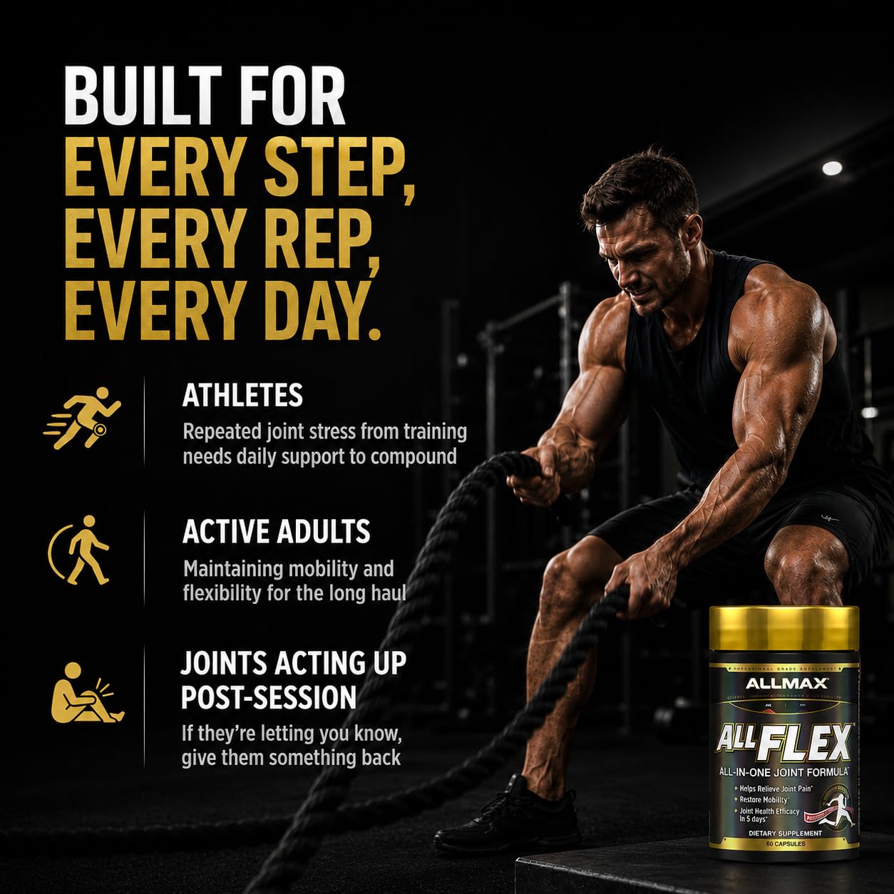 ALLMAX Advanced AllFlex Joint Support Capsules, 60 Capsules
