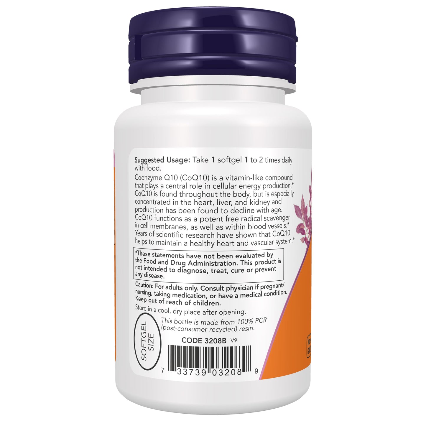NOW Foods CoQ10 (Coenzyme Q10) 100 mg, Pharmaceutical Grade, Cardiovascular Health*, Softgels, 50 Count