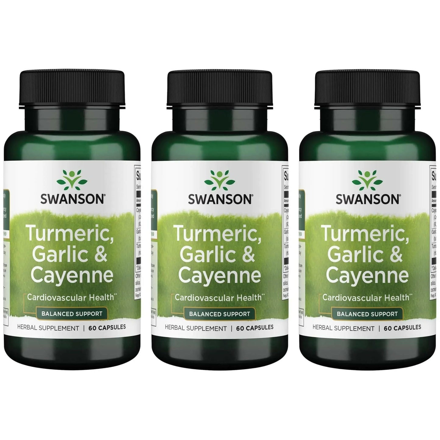 Swanson Full Spectrum Turmeric Garlic & Cayenne 180 Capsules