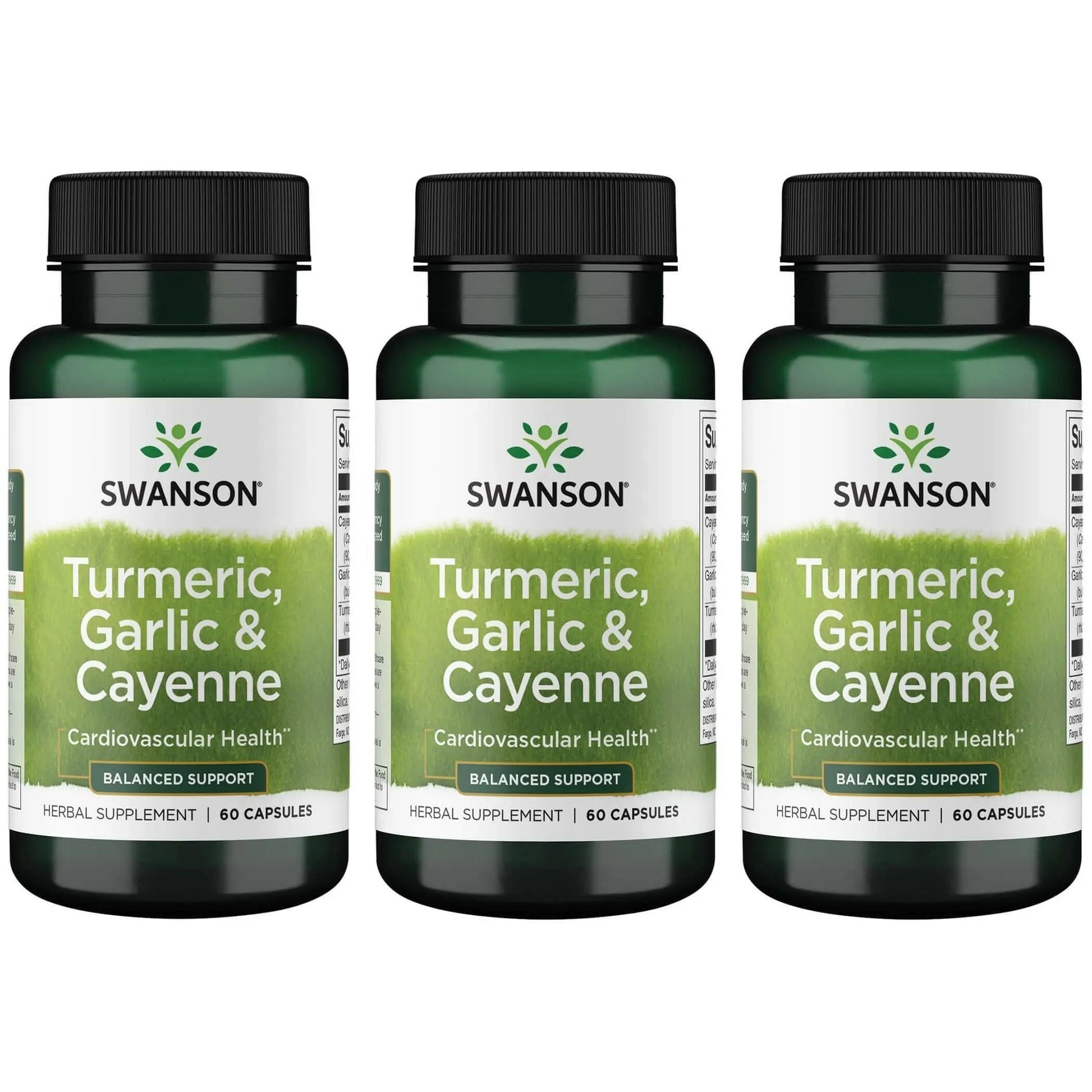 Swanson Full Spectrum Turmeric Garlic & Cayenne 180 Capsules