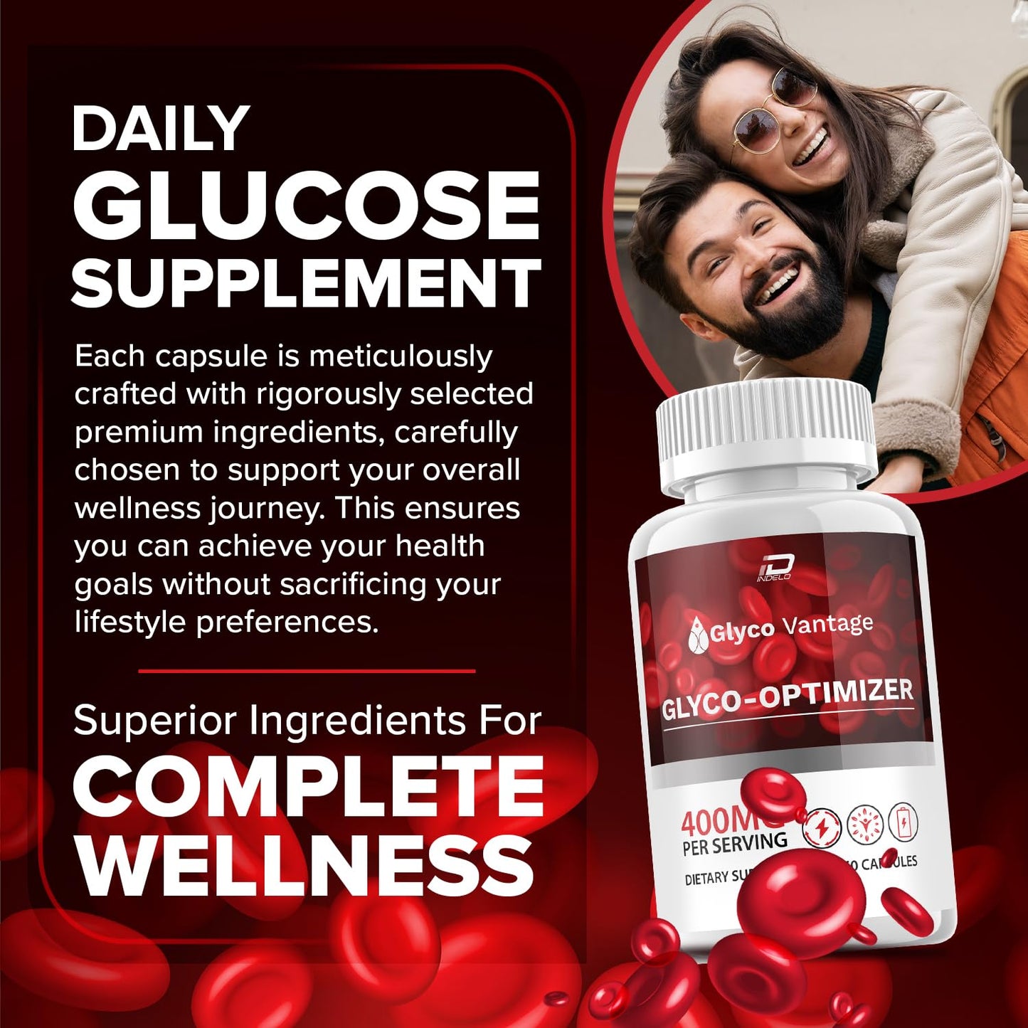 Indelo GlycoVantage Advanced Supplement 60 Capsules