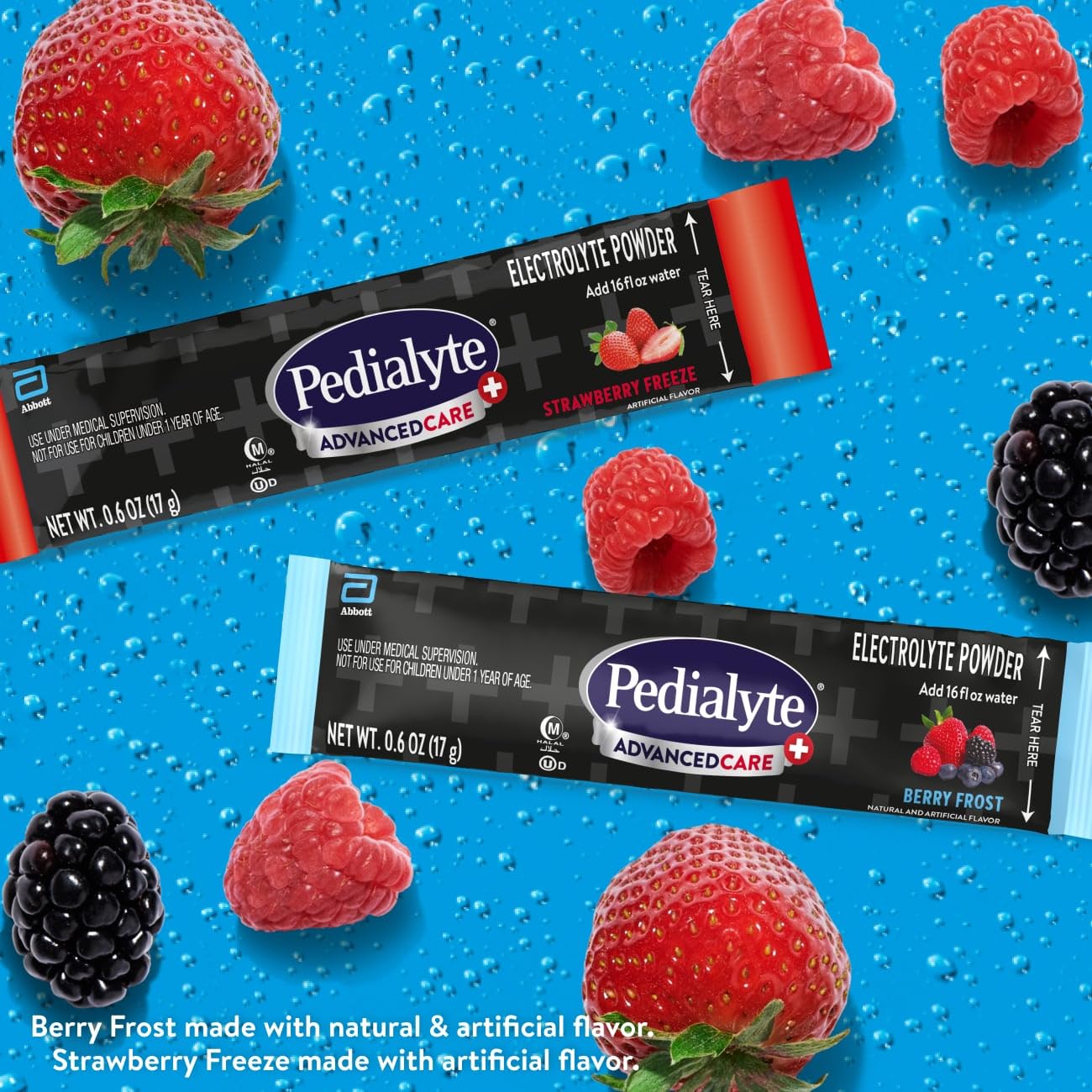 Pedialyte AdvancedCare Plus Electrolyte Powder Packets Variety Pack, 48 Pack