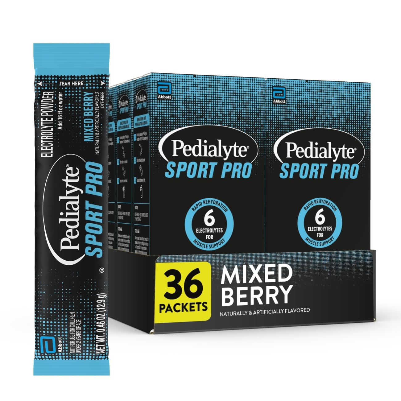 Pedialyte Sport Pro Electrolyte Powder 36 Packets