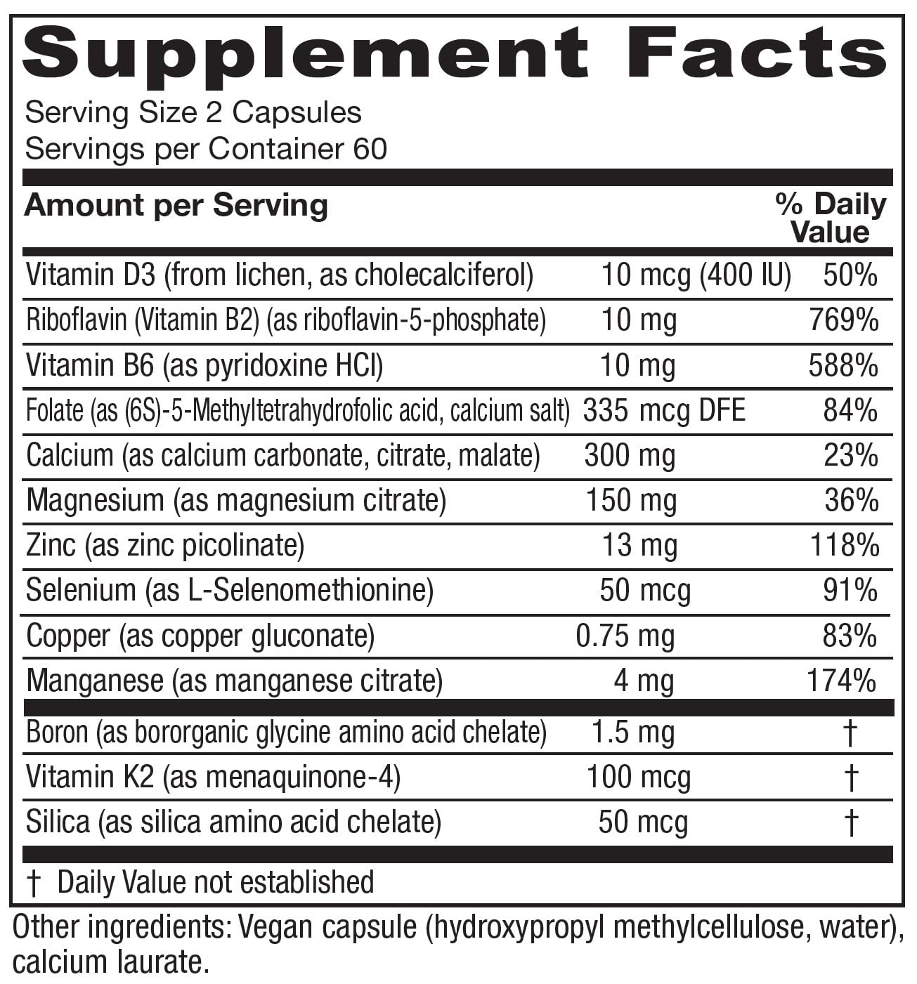 Vitanica OsteoBlend Bone Support Vegan Capsules 120
