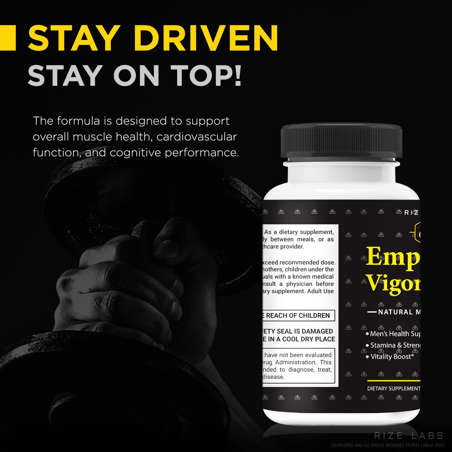 Rize Labs Emperor's Vigor Tonic for Men 180 Capsules