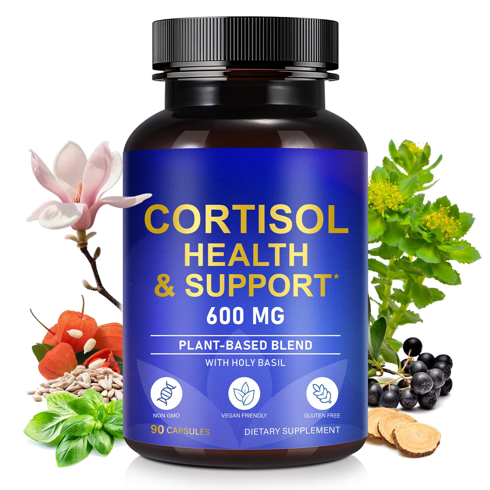 ZXJQLOS Cortisol Balance Supplement for Women 90 Capsules