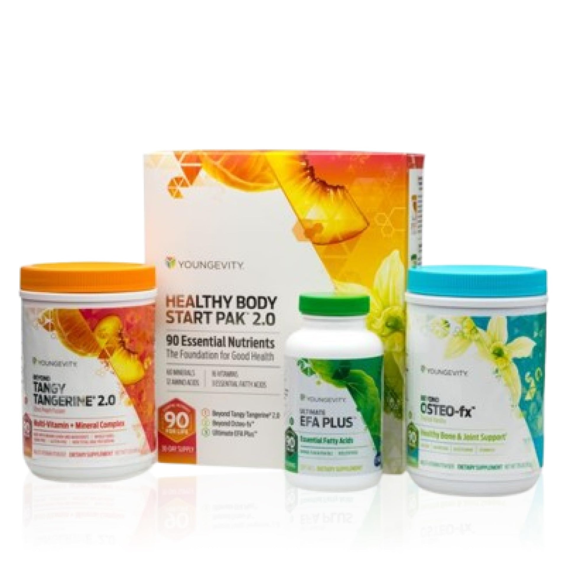 Youngevity Healthy Body Start Pak 2.0 Powder, 1 Set (4 Piece Set)