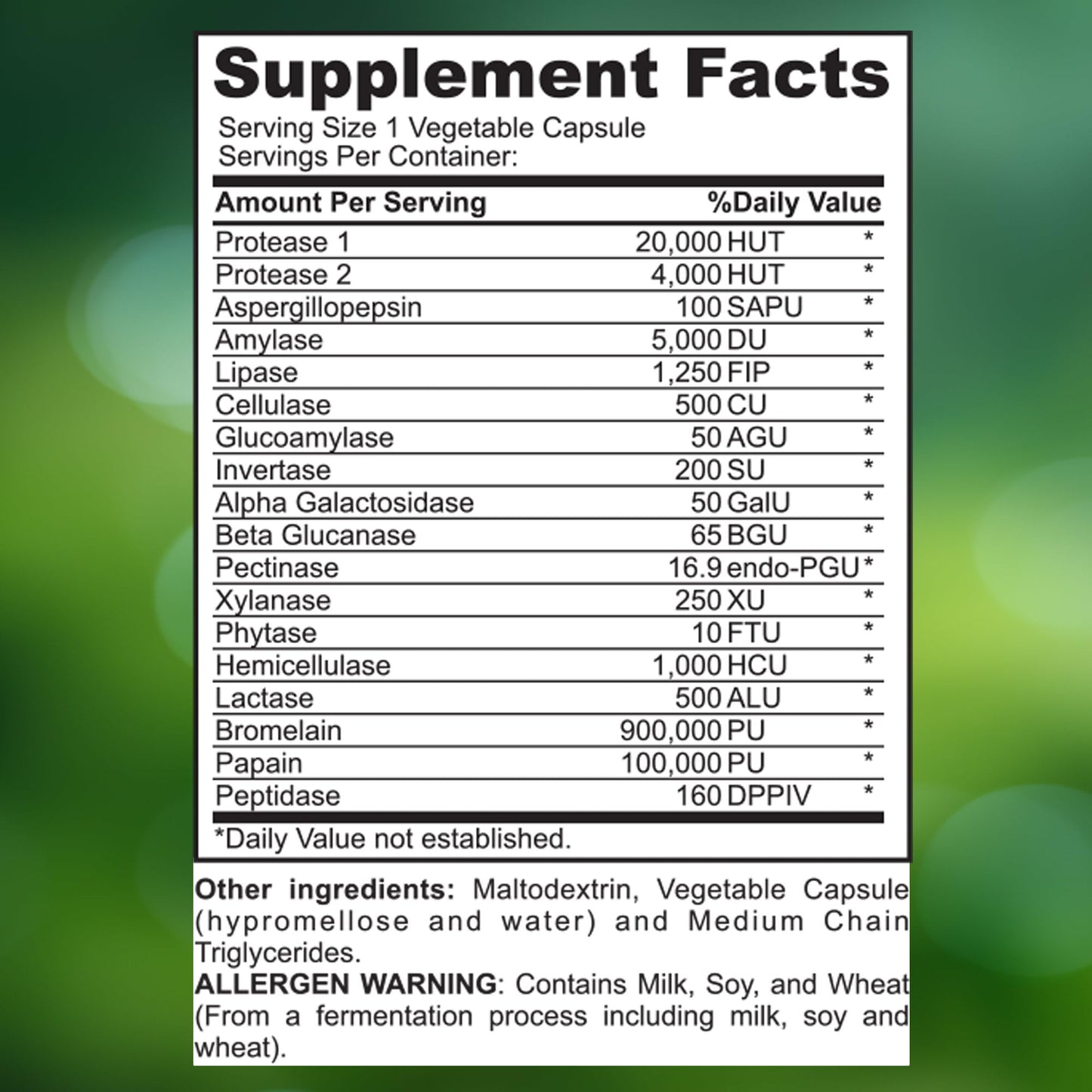 ImmunoPower Digest Matrix with 18 All-Natural Enzymes, 60 Capsules