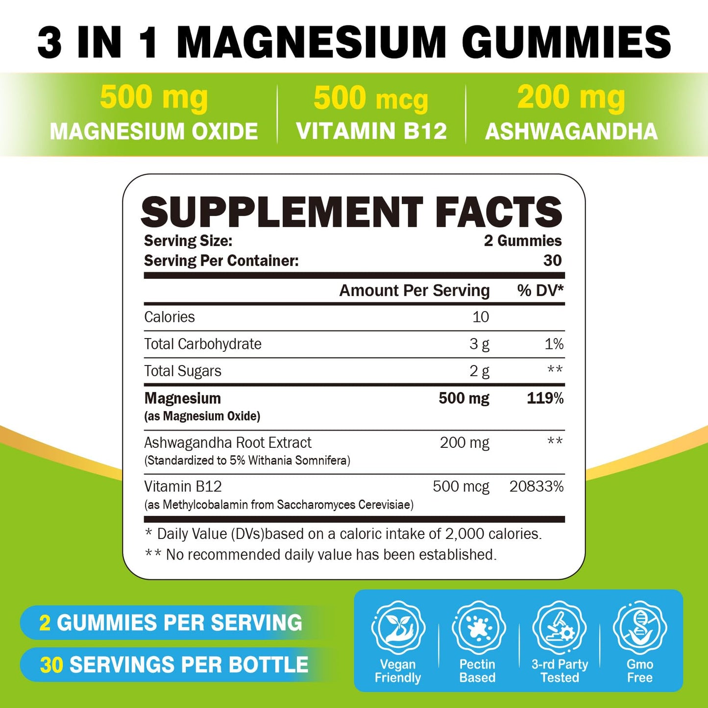 ZA'ZA K ORGANICS Magnesium Oxide Gummies 60 Gummies