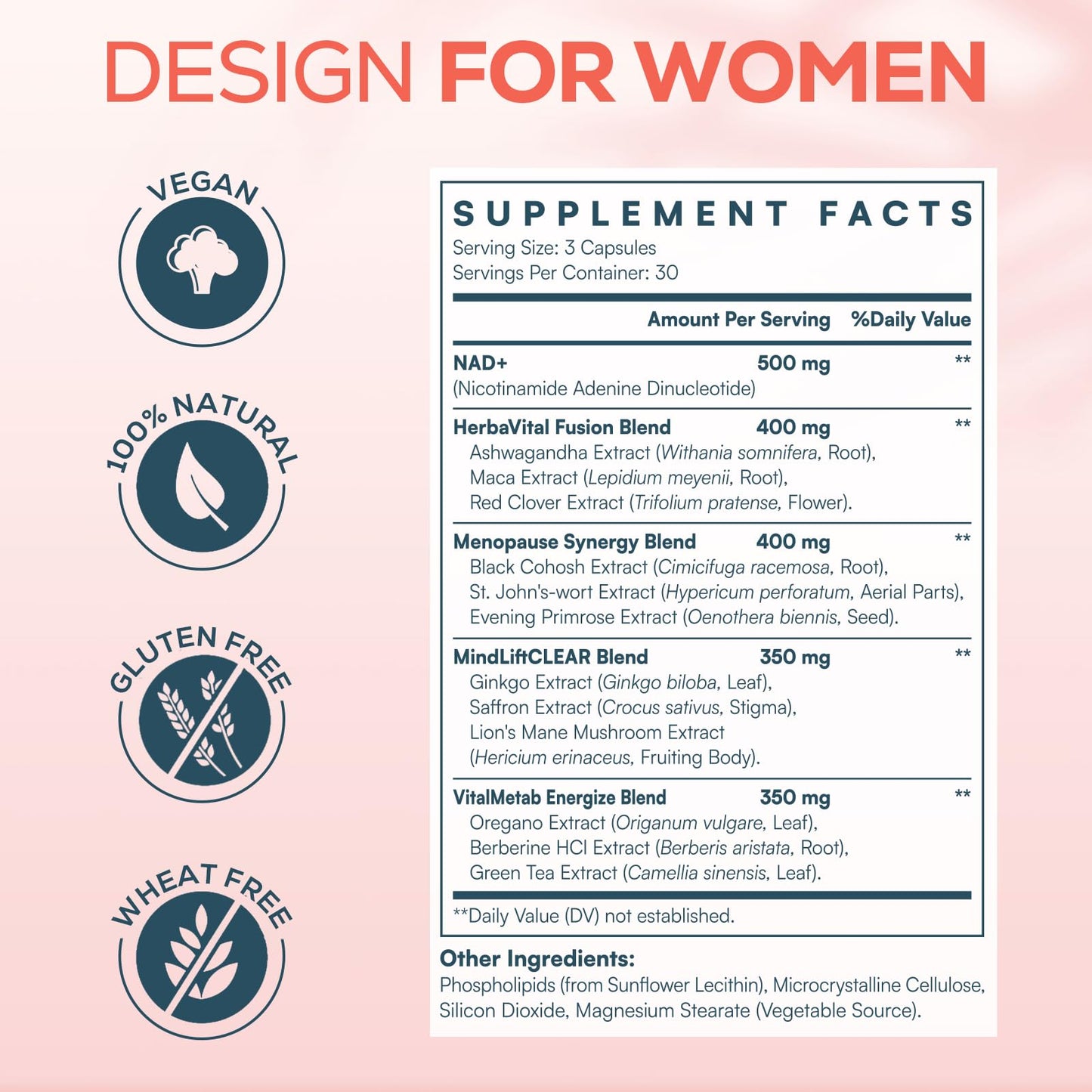 IcarusIvy NAD Supplements for Women 2000mg Liposomal NAD+, NMN Alternative, 90 Capsules