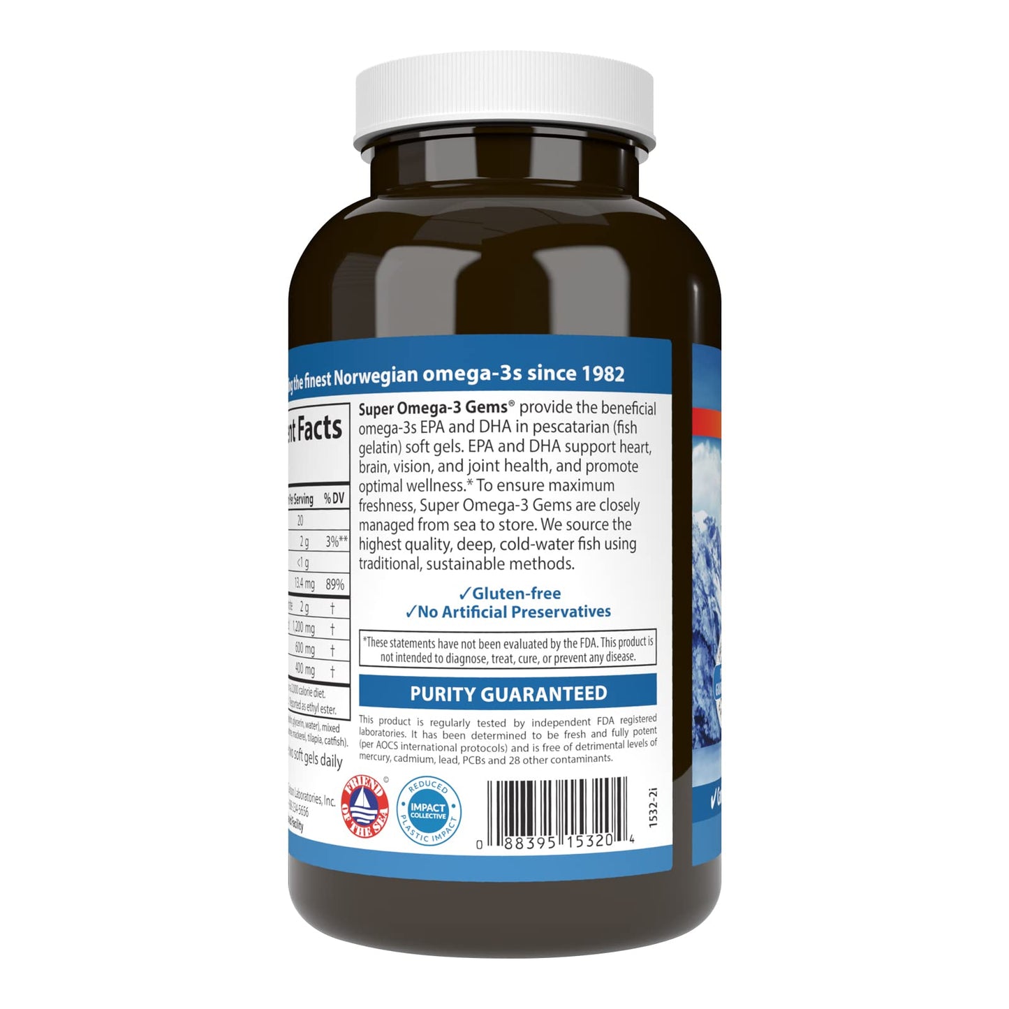 Carlson Super Omega-3 Gems Softgels 180